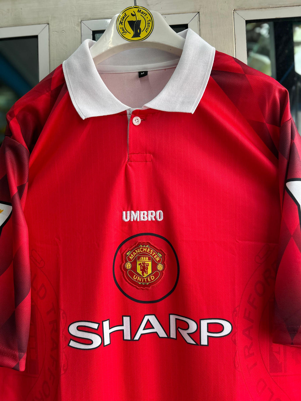 MAN UNITED 1996–97 Home Kit Beckham Retro Embroidered Polo