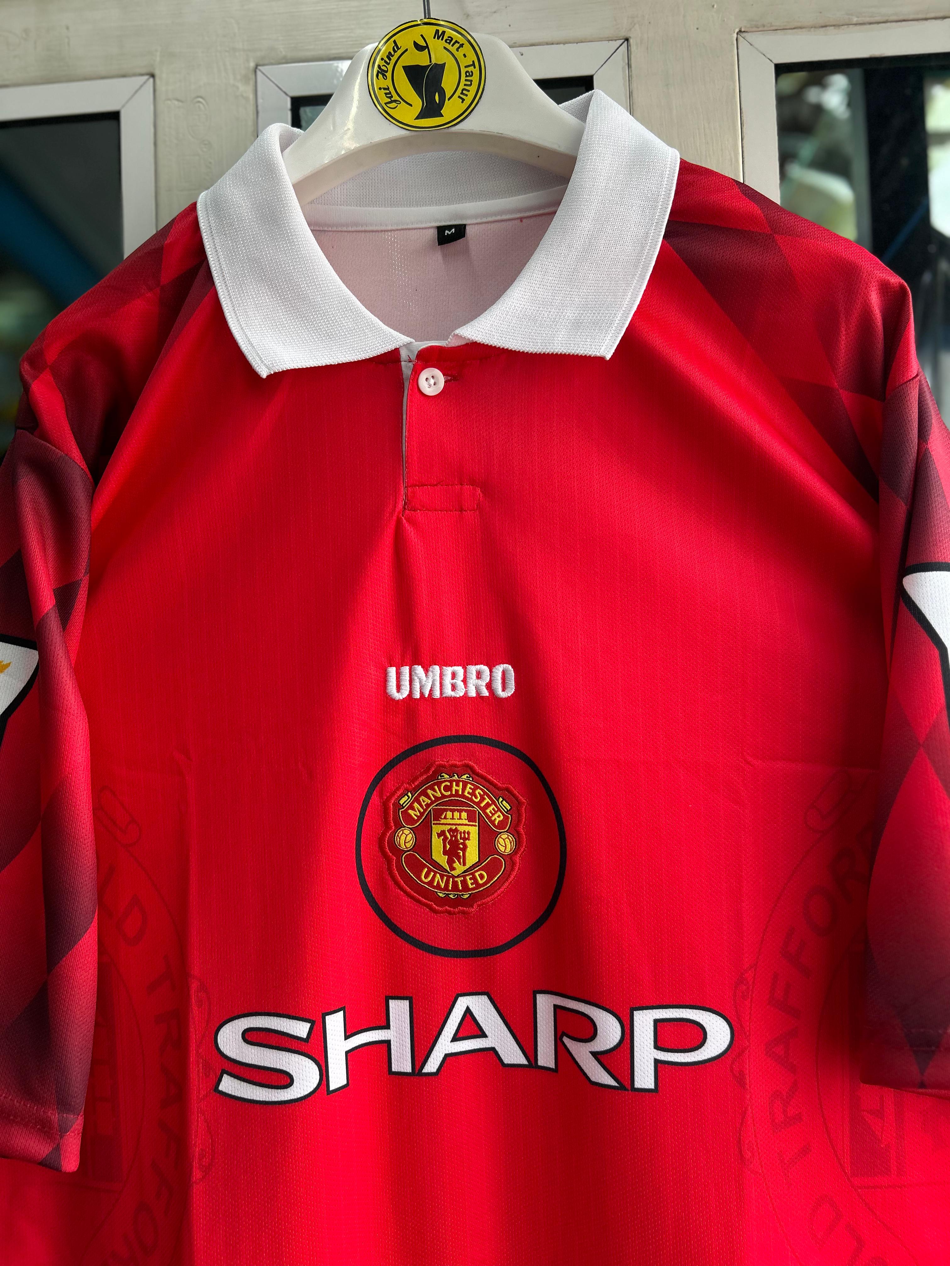 MAN UNITED 1996–97 Home Kit Beckham Retro Embroidered Polo