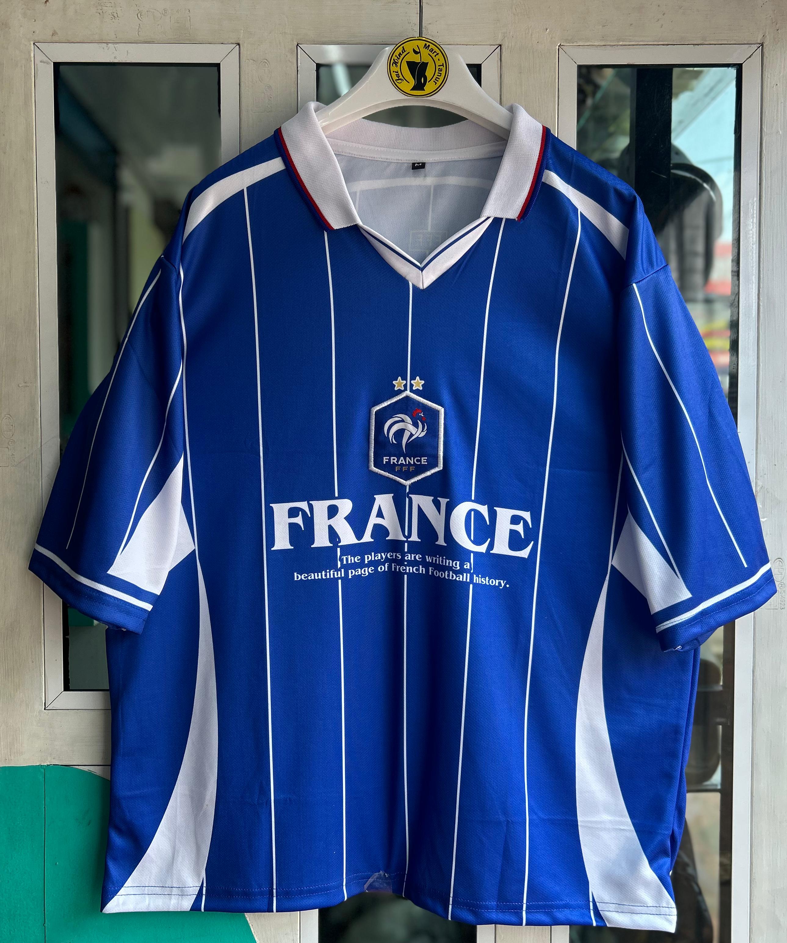 France Special Edition Zidane Five-Sleeve Embroidered Polo