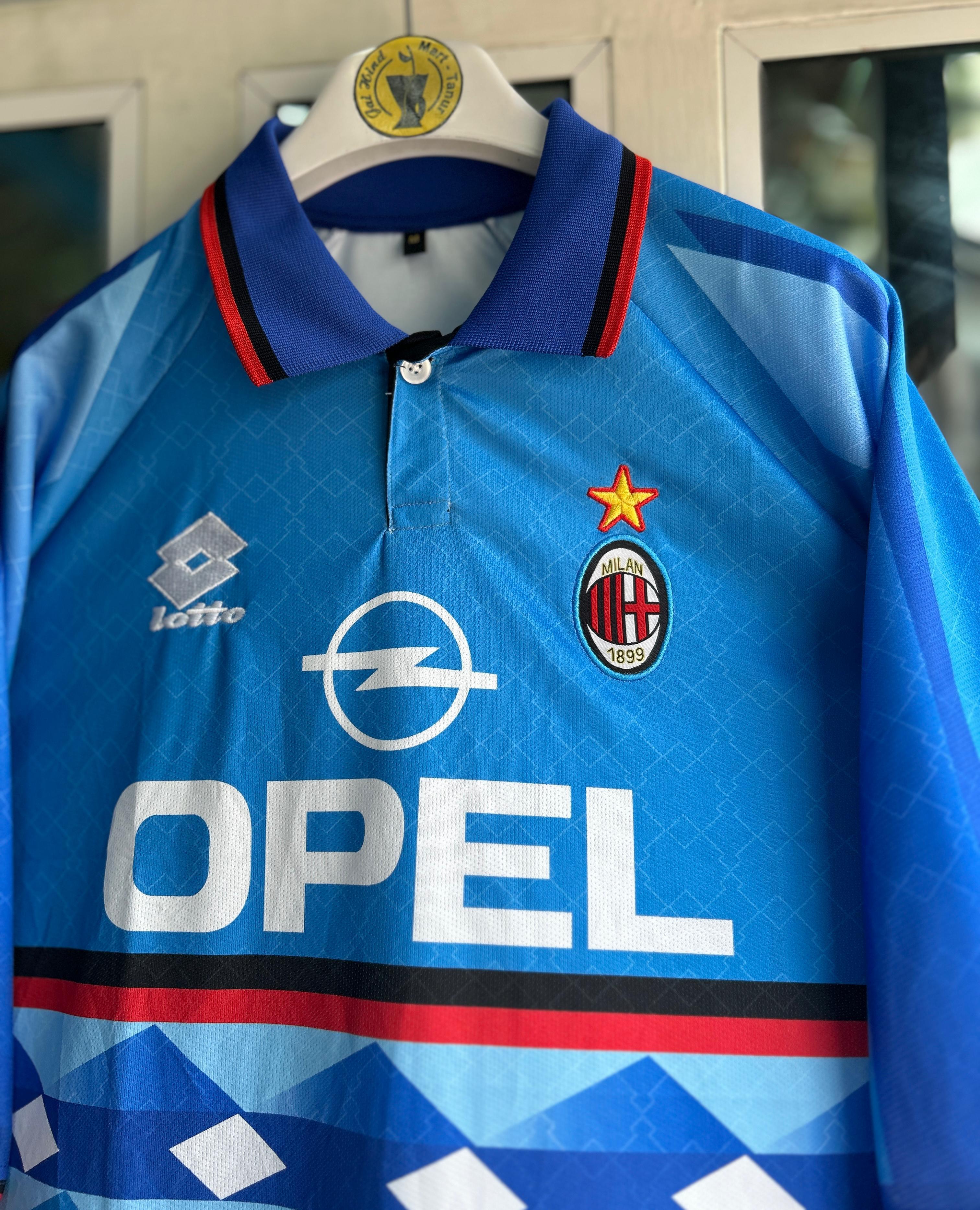 AC Milan 1995–96 Fourth Kit Maldini Five-Sleeve Embroidered Polo