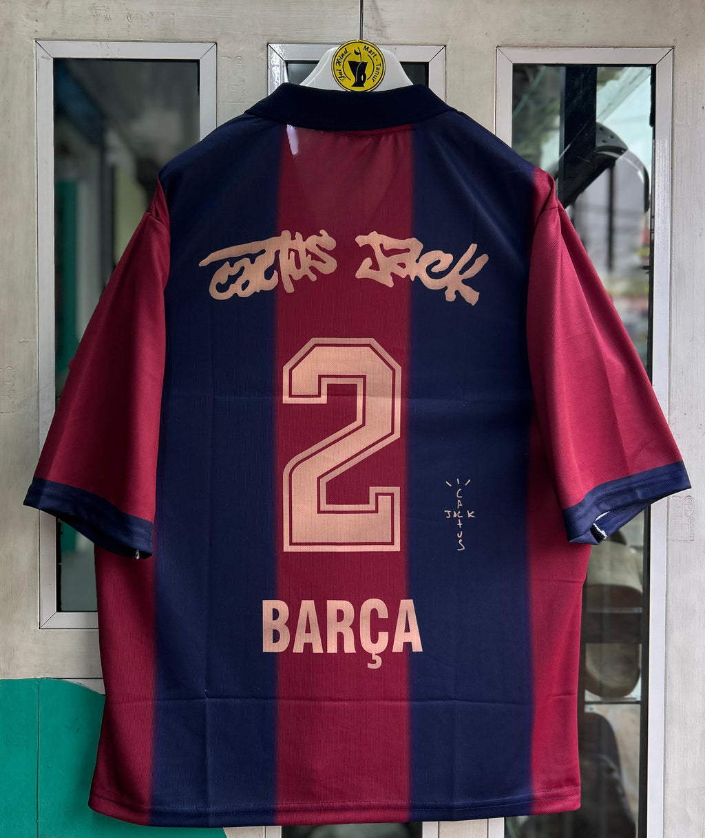BARCELONA x Travis Scott Special Edition Five-Sleeve Embroidered Polo