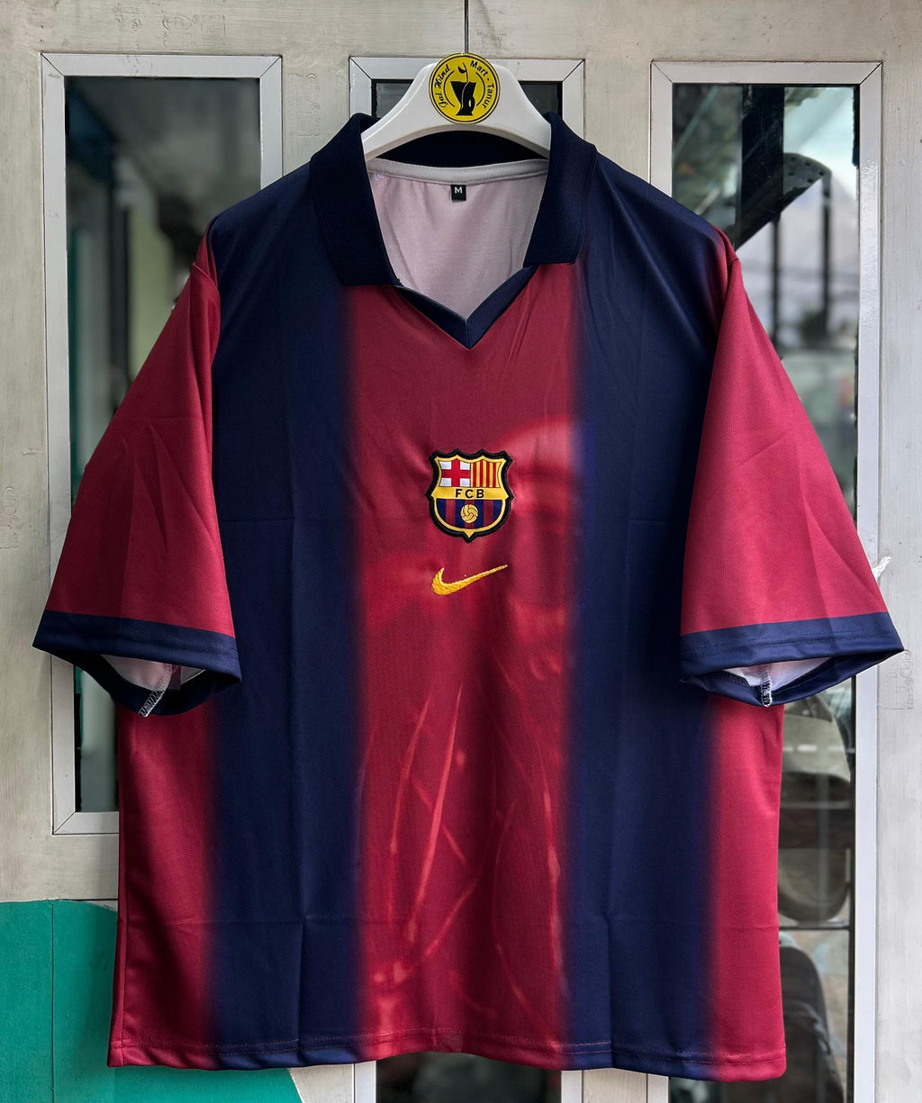 BARCELONA x Travis Scott Special Edition Messi Five-Sleeve Embroidered Polo  PRICE: