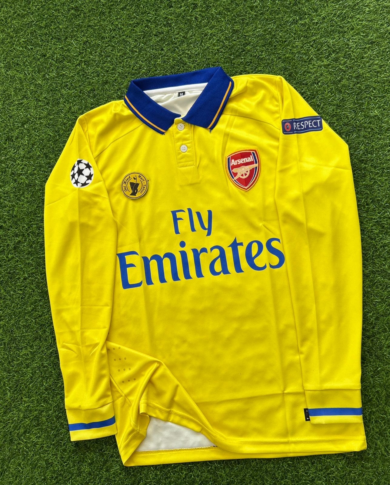 Arsenal 2013–14 Away Kit – OZIL (Full Sleeve Polo)