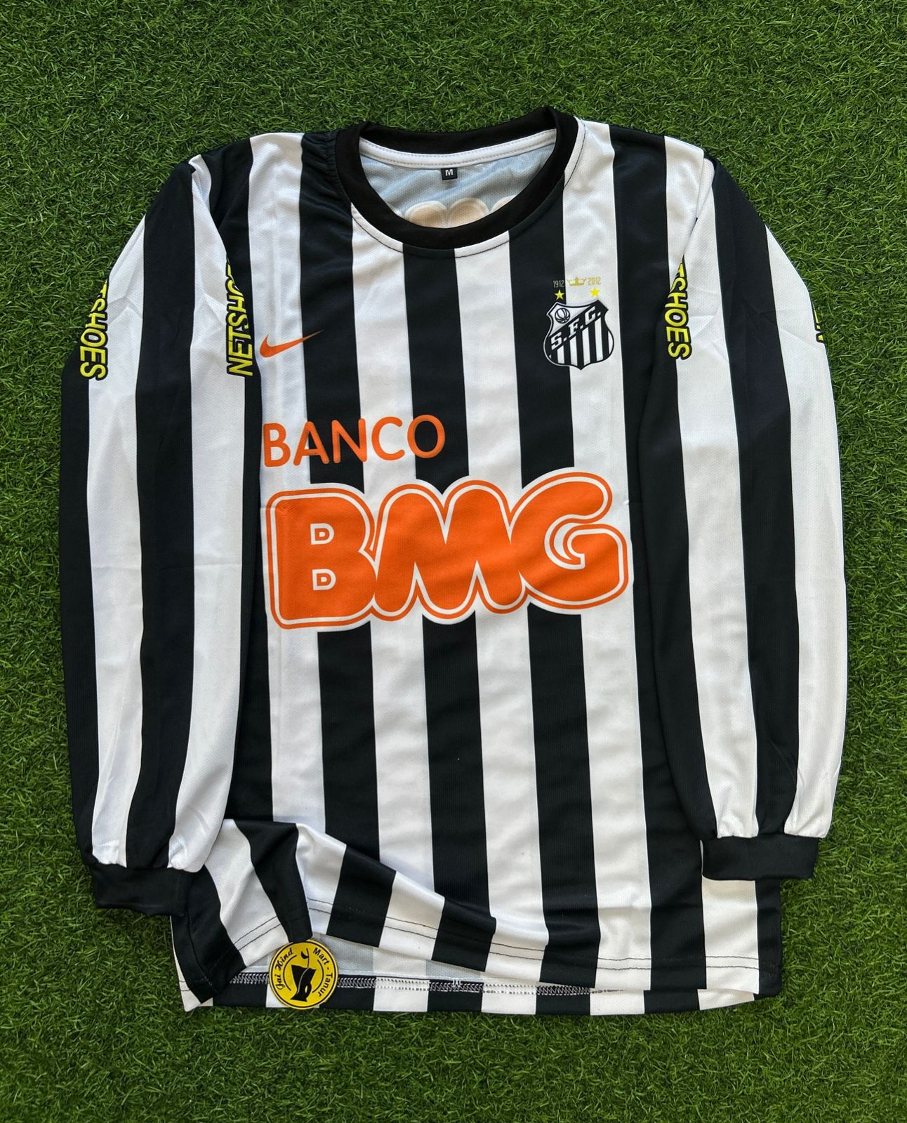 Santos FC 2012–13 Away Kit – Neymar Jr Full Sleeve | Retro Edition