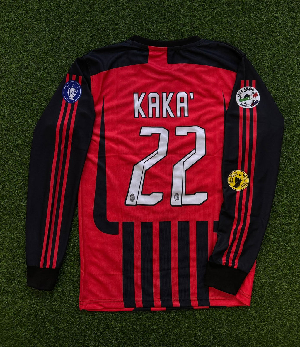 AC Milan 2008–09 Home Kit – Kaka Full Sleeve | Retro Edition