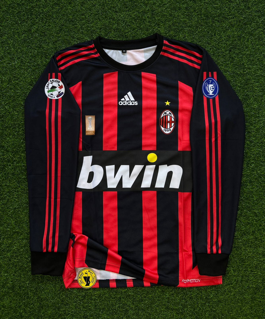 AC Milan 2008–09 Home Kit – Kaka Full Sleeve | Retro Edition
