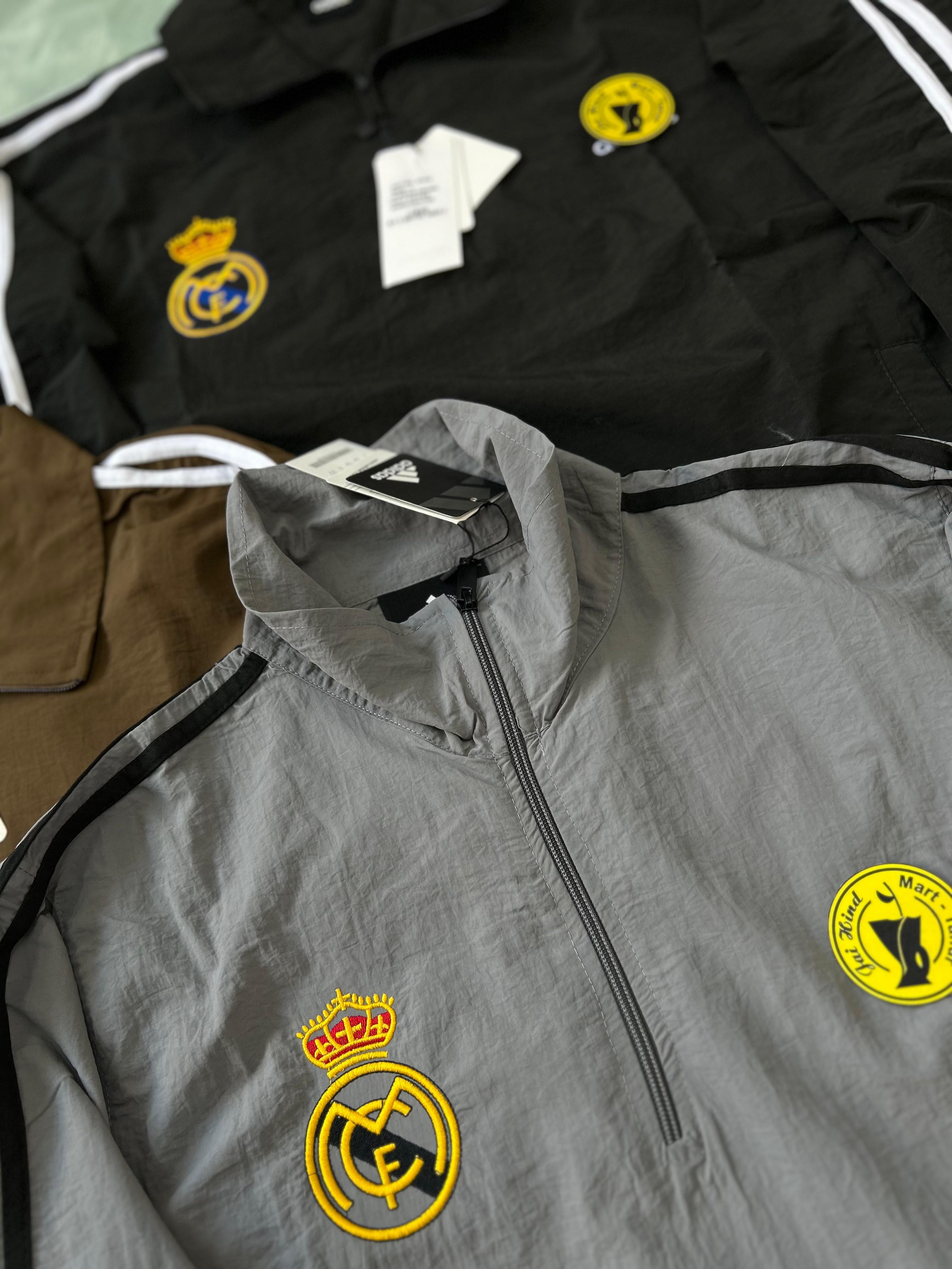 Imported Half Zipper Jacket – Real Madrid Edition