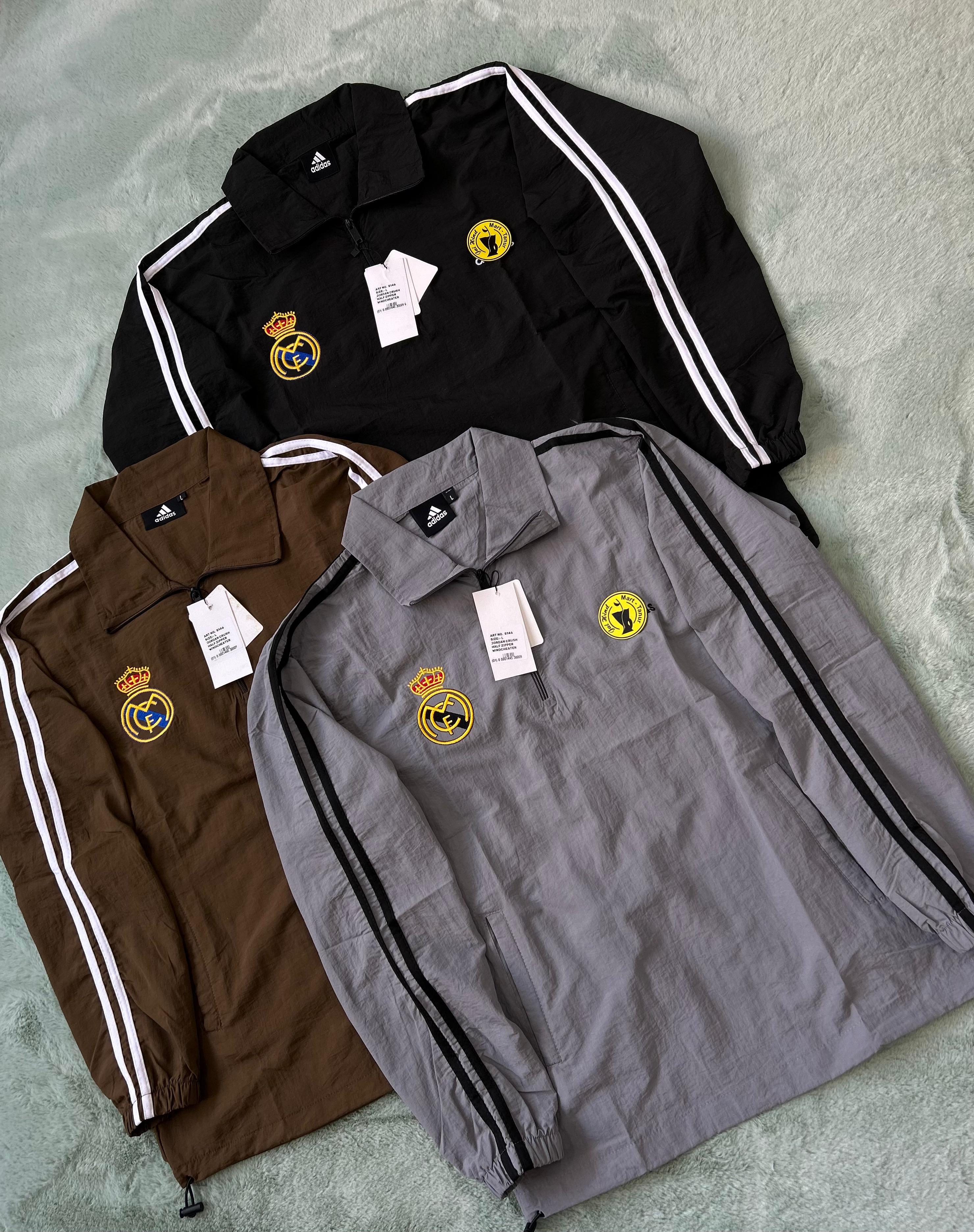 Imported Half Zipper Jacket – Real Madrid Edition