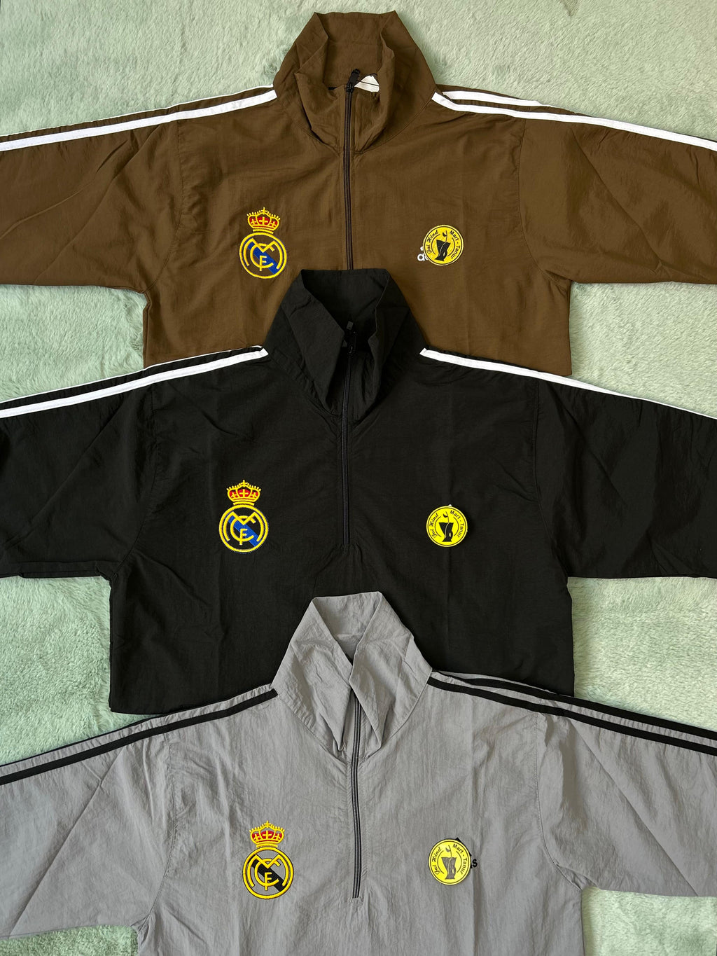 Imported Half Zipper Jacket – Real Madrid Edition