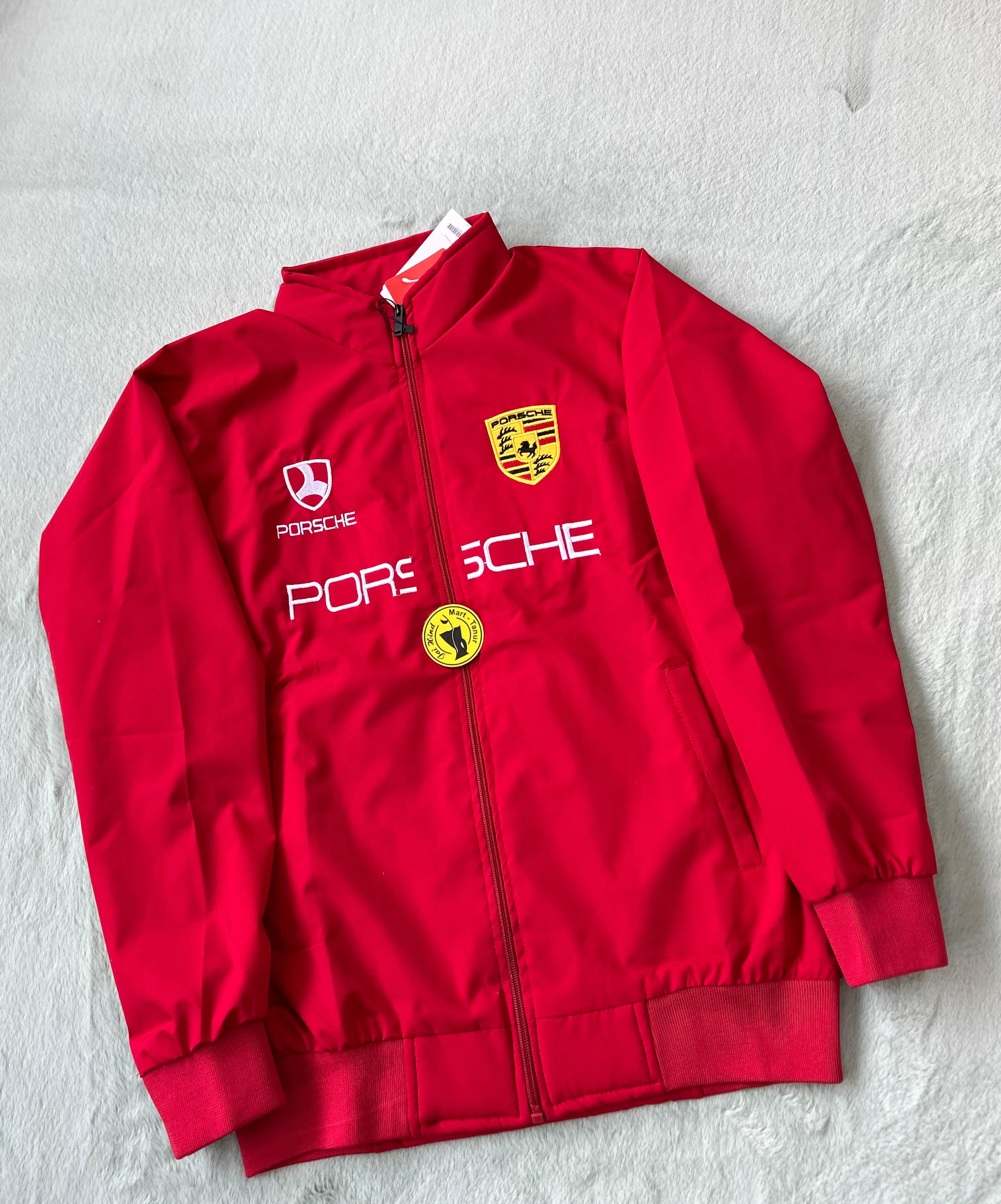 Imported Zipper Jacket – Porsche Edition (Full Embroidery)