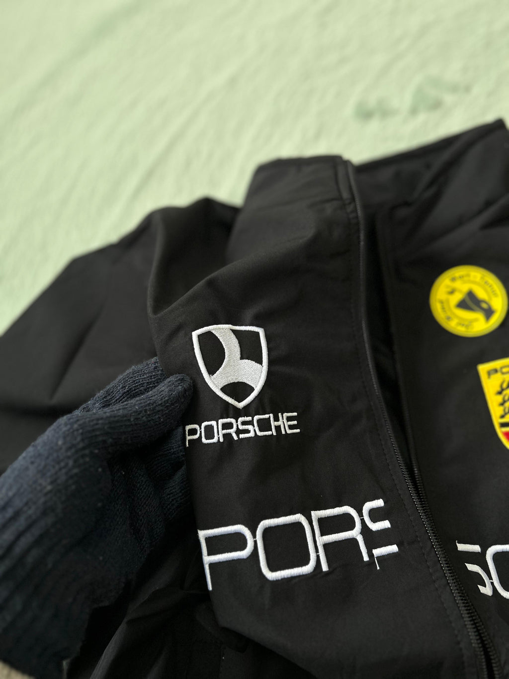 Imported Zipper Jacket – Porsche Edition (Full Embroidery)