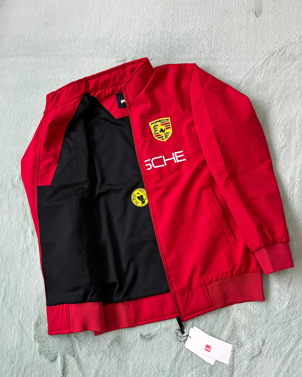 Imported Zipper Jacket – Porsche Edition (Full Embroidery)