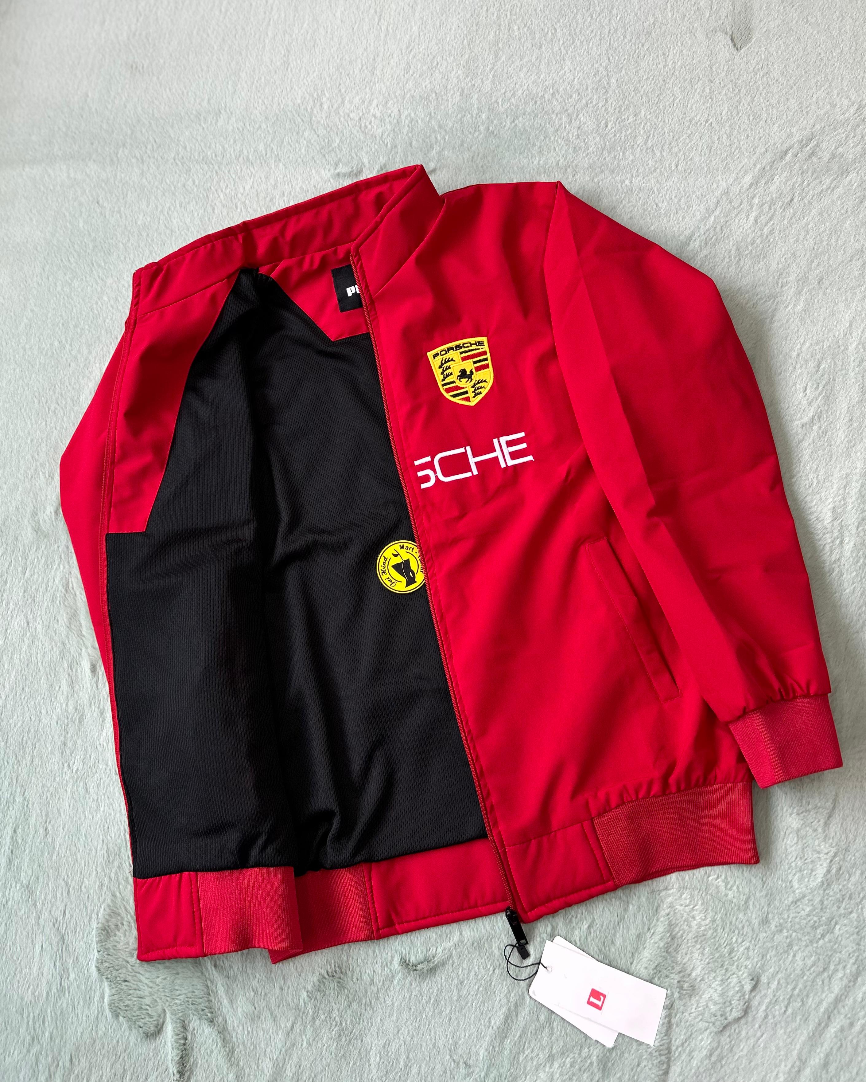Imported Zipper Jacket – Porsche Edition (Full Embroidery)