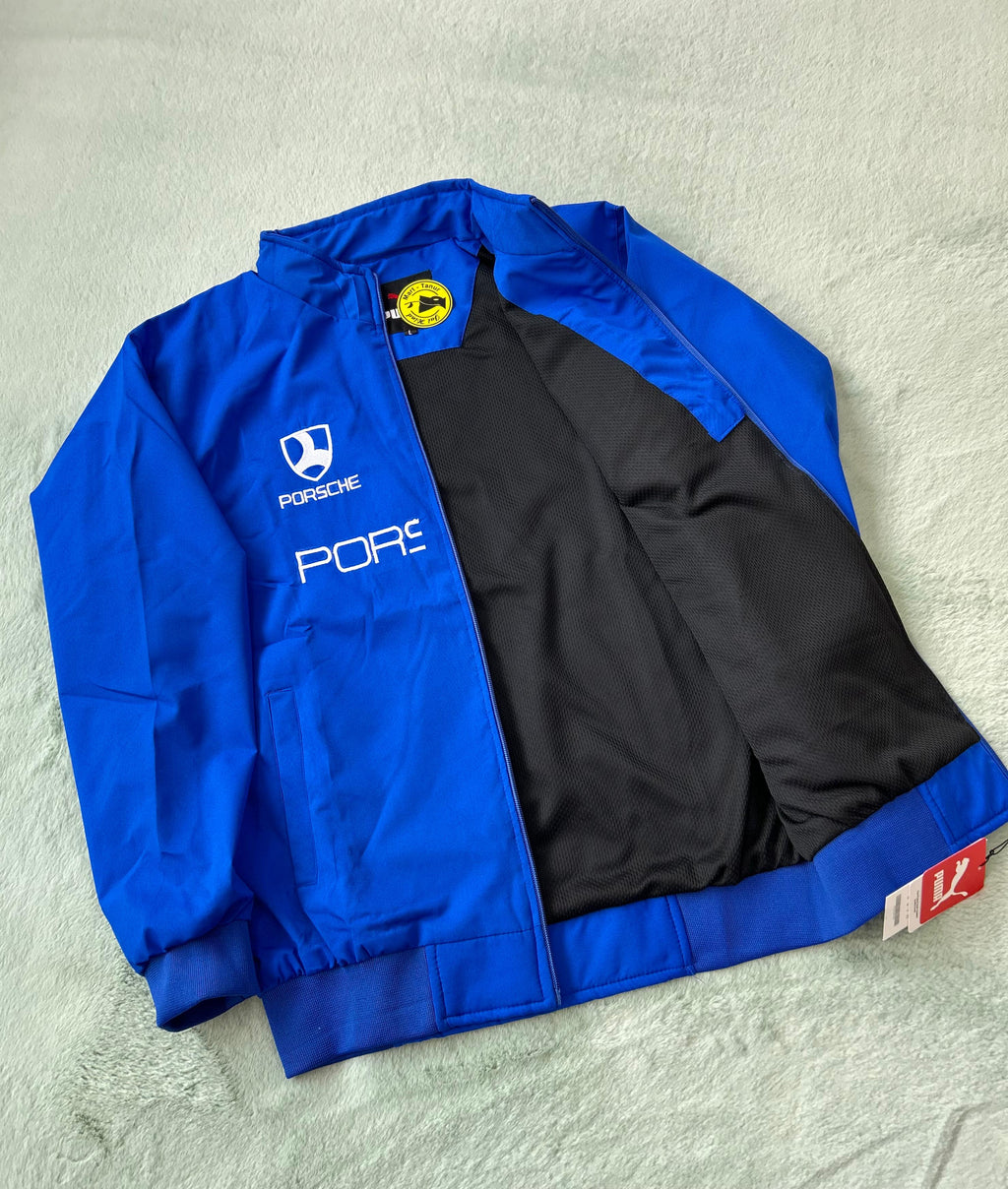 Imported Zipper Jacket – Porsche Edition (Full Embroidery)