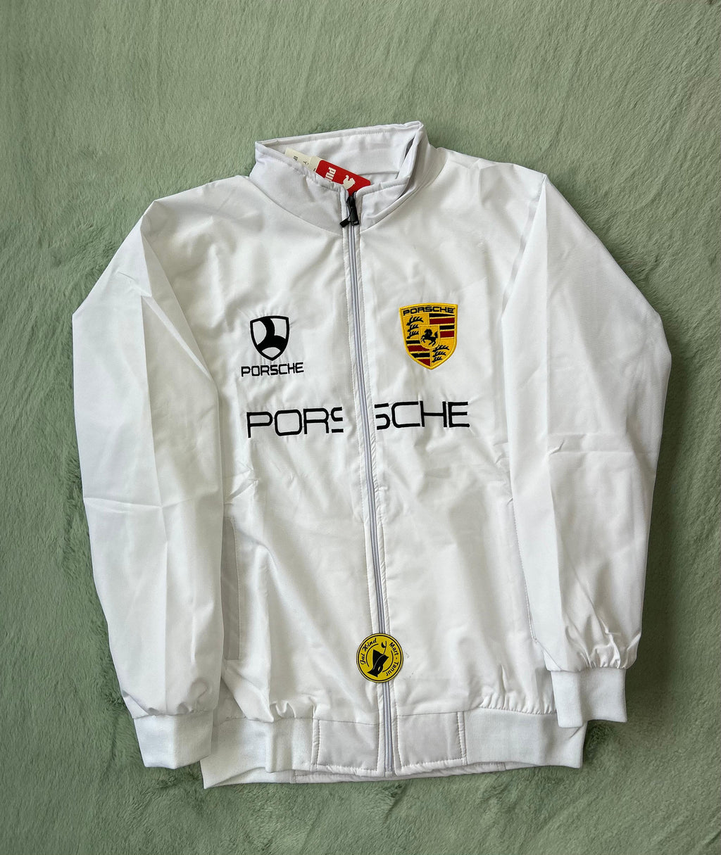 Imported Zipper Jacket – Porsche Edition (Full Embroidery)