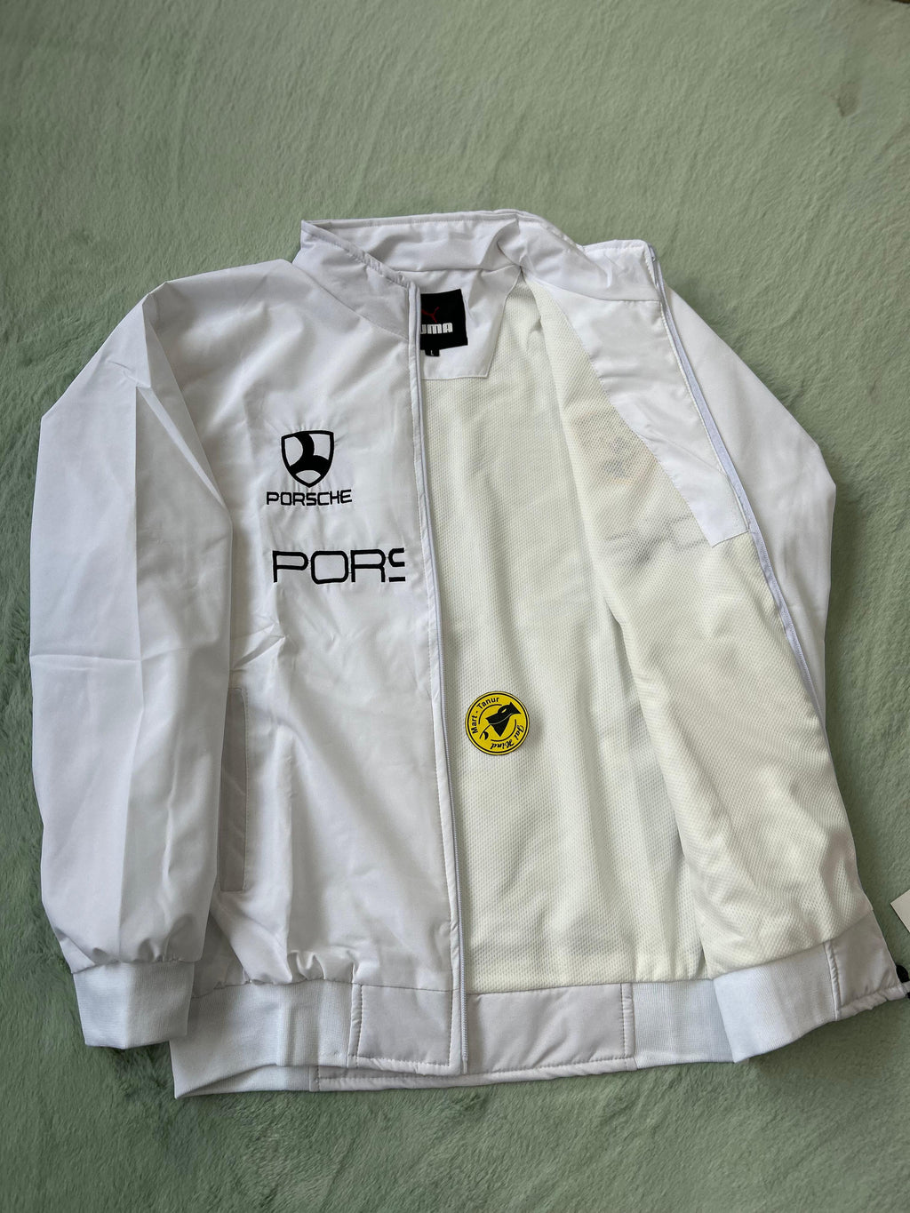 Imported Zipper Jacket – Porsche Edition (Full Embroidery)