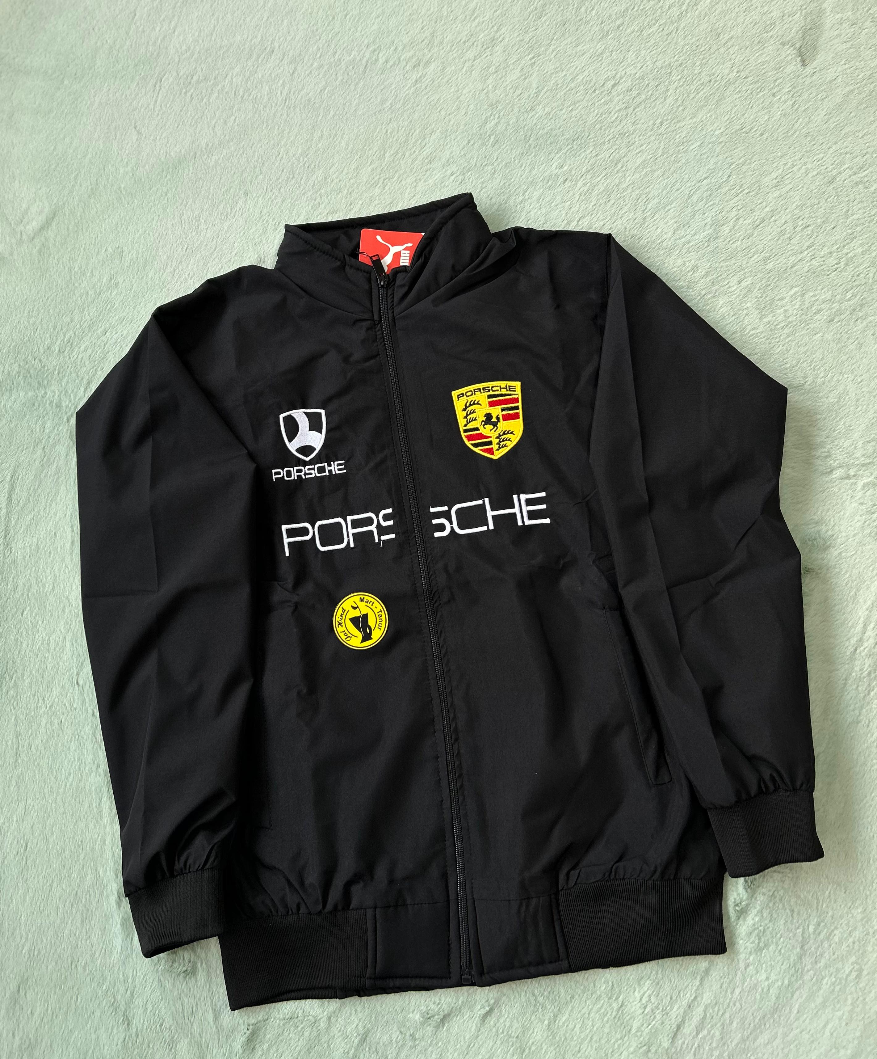 Imported Zipper Jacket – Porsche Edition (Full Embroidery)