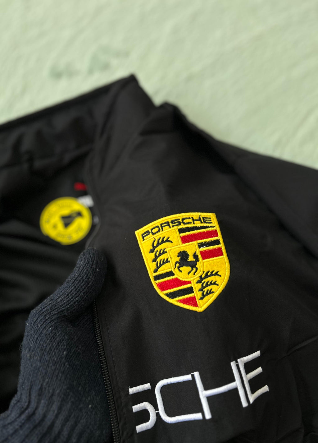 Imported Zipper Jacket – Porsche Edition (Full Embroidery)