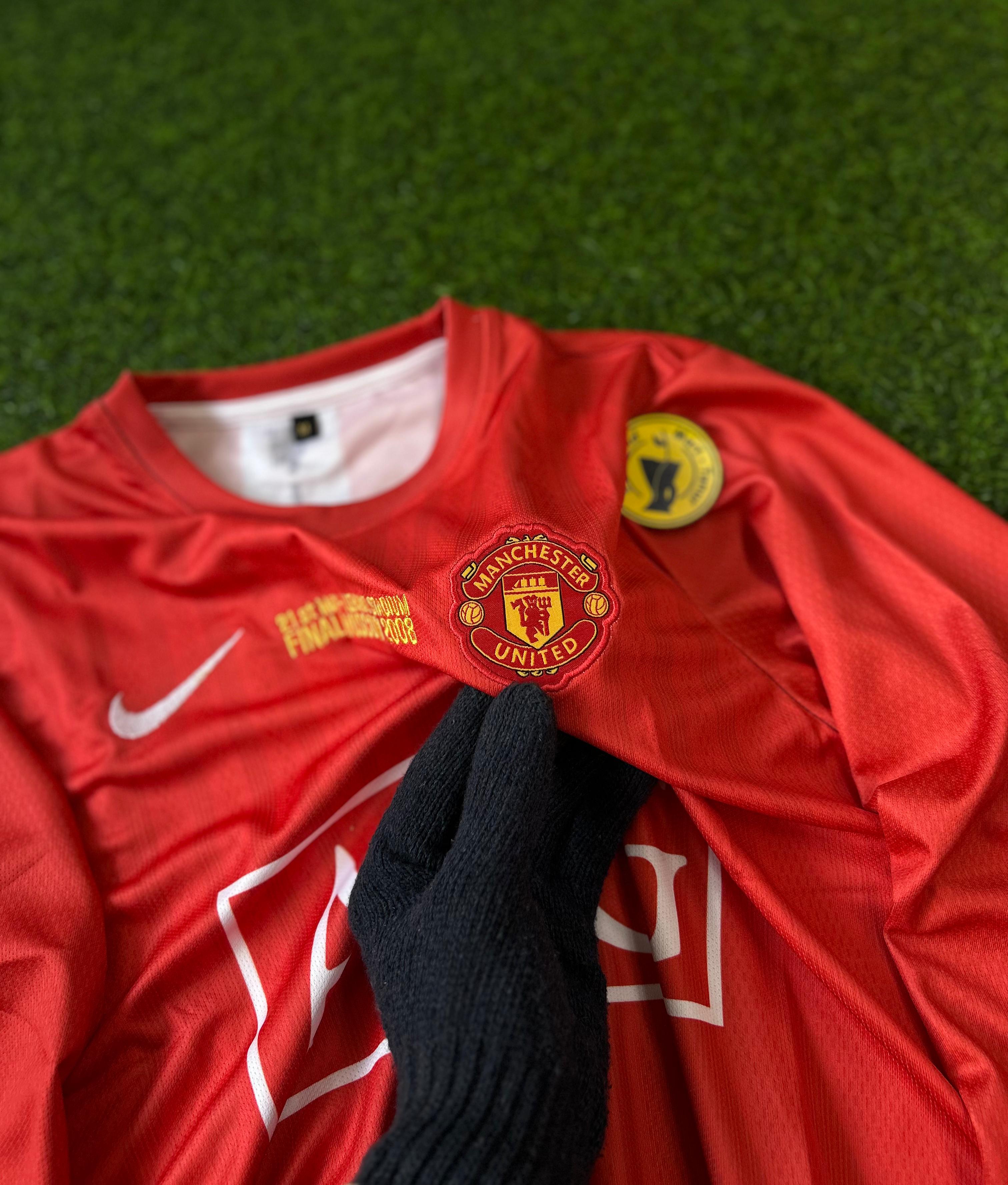 MAN UNITED 2007-08 CHAMPIONS LEAGUE HOME KIT. FULLSLEEVE EMBROIDERY