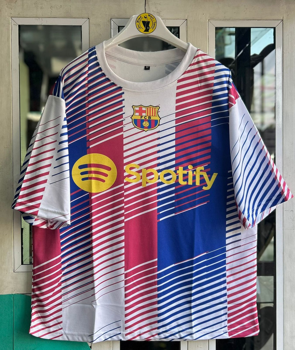 BARCELONA 2023-24 PREMATCH KIT. FIVESLEEVE SUBLIMATION