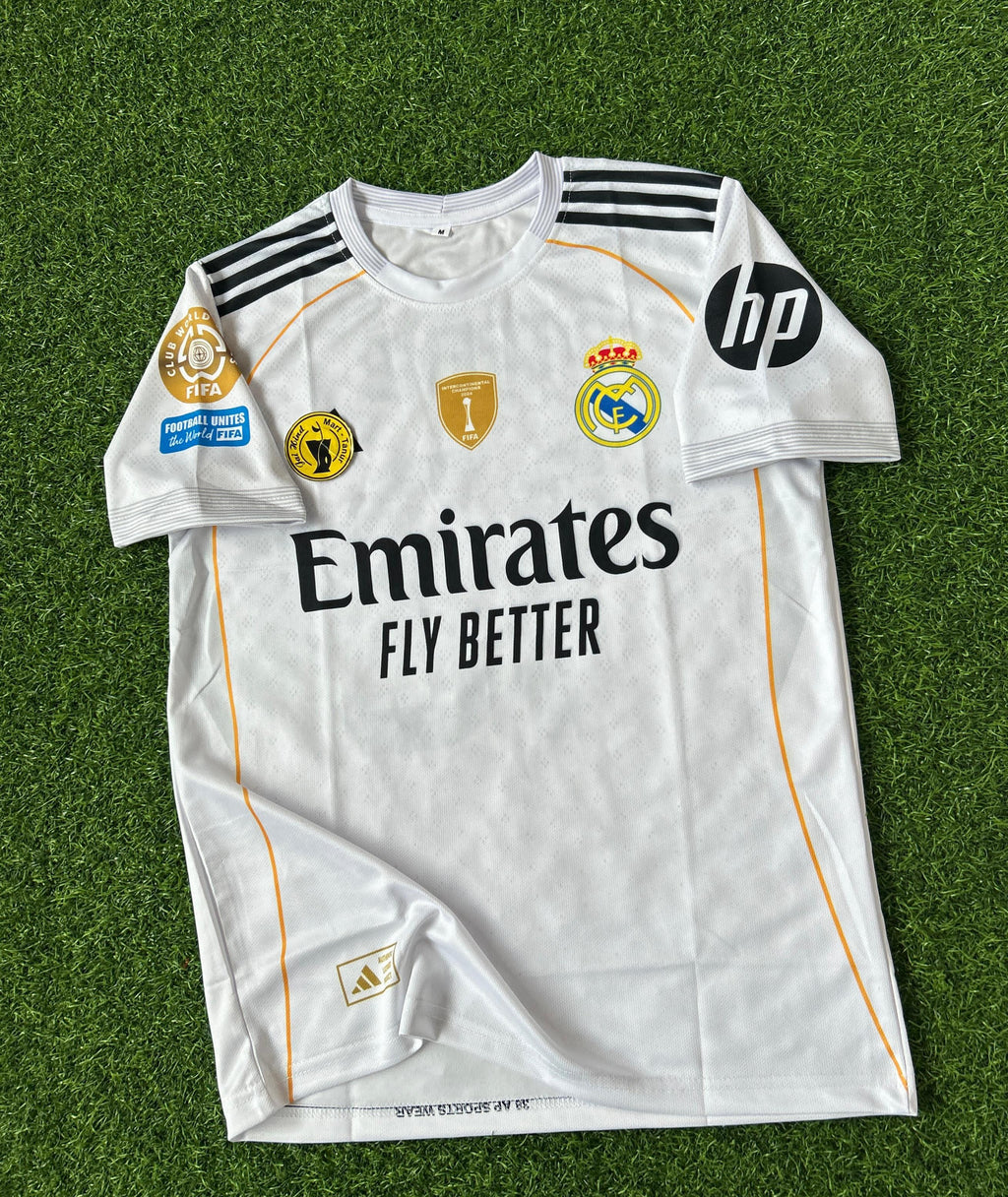 REAL MADRID 2025-26 SEASON HOME KIT. HALFSLEEVE SUBLIMATION