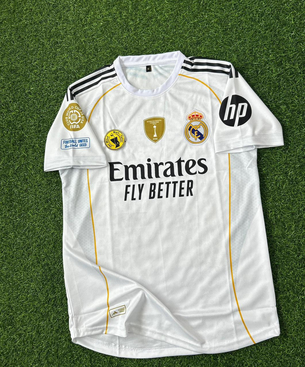 REAL MADRID 2035-26 SEASON HOME KIT. HALFSLEEVE EMBROIDERY