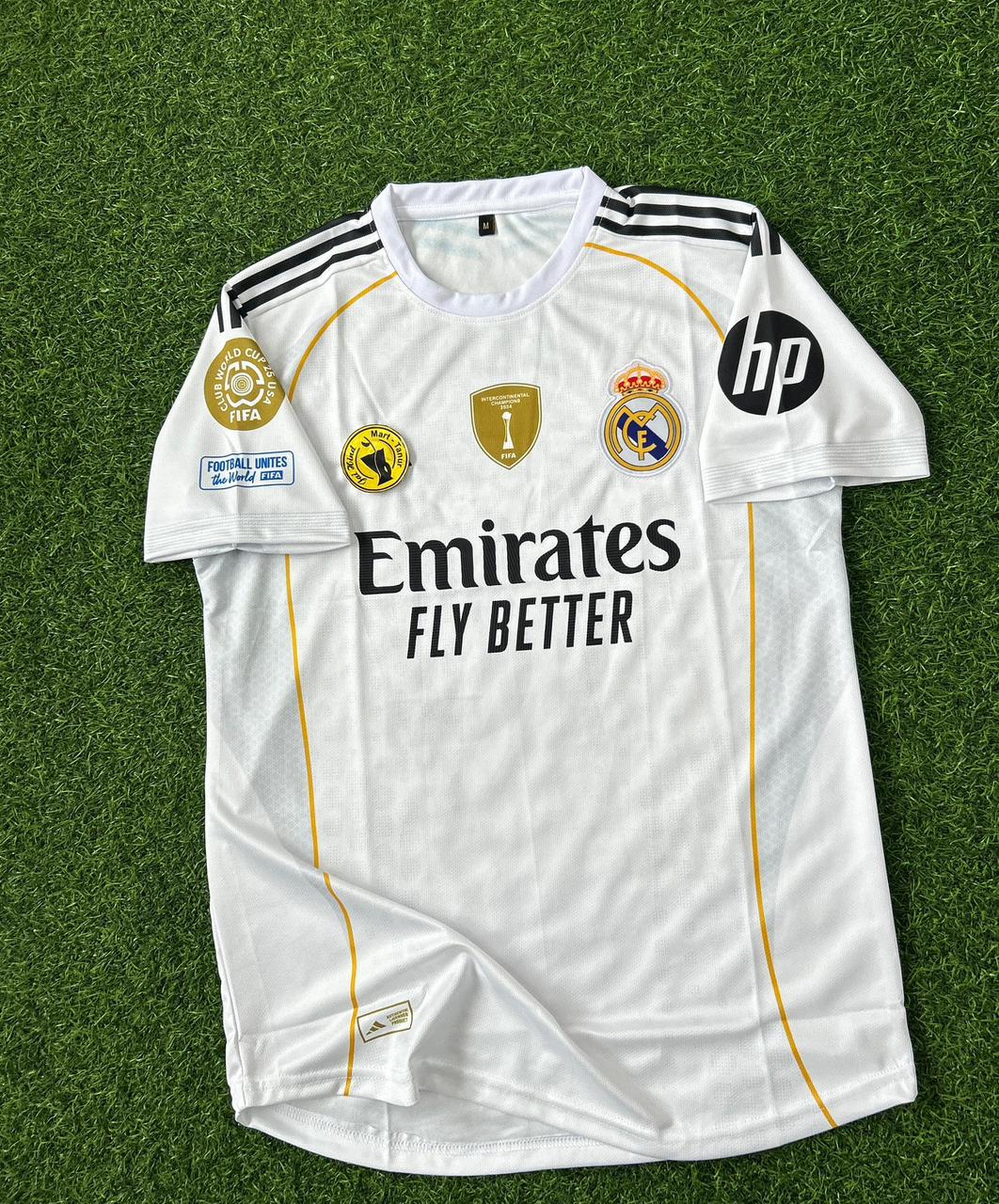 REAL MADRID 2035-26 SEASON HOME KIT. HALFSLEEVE EMBROIDERY