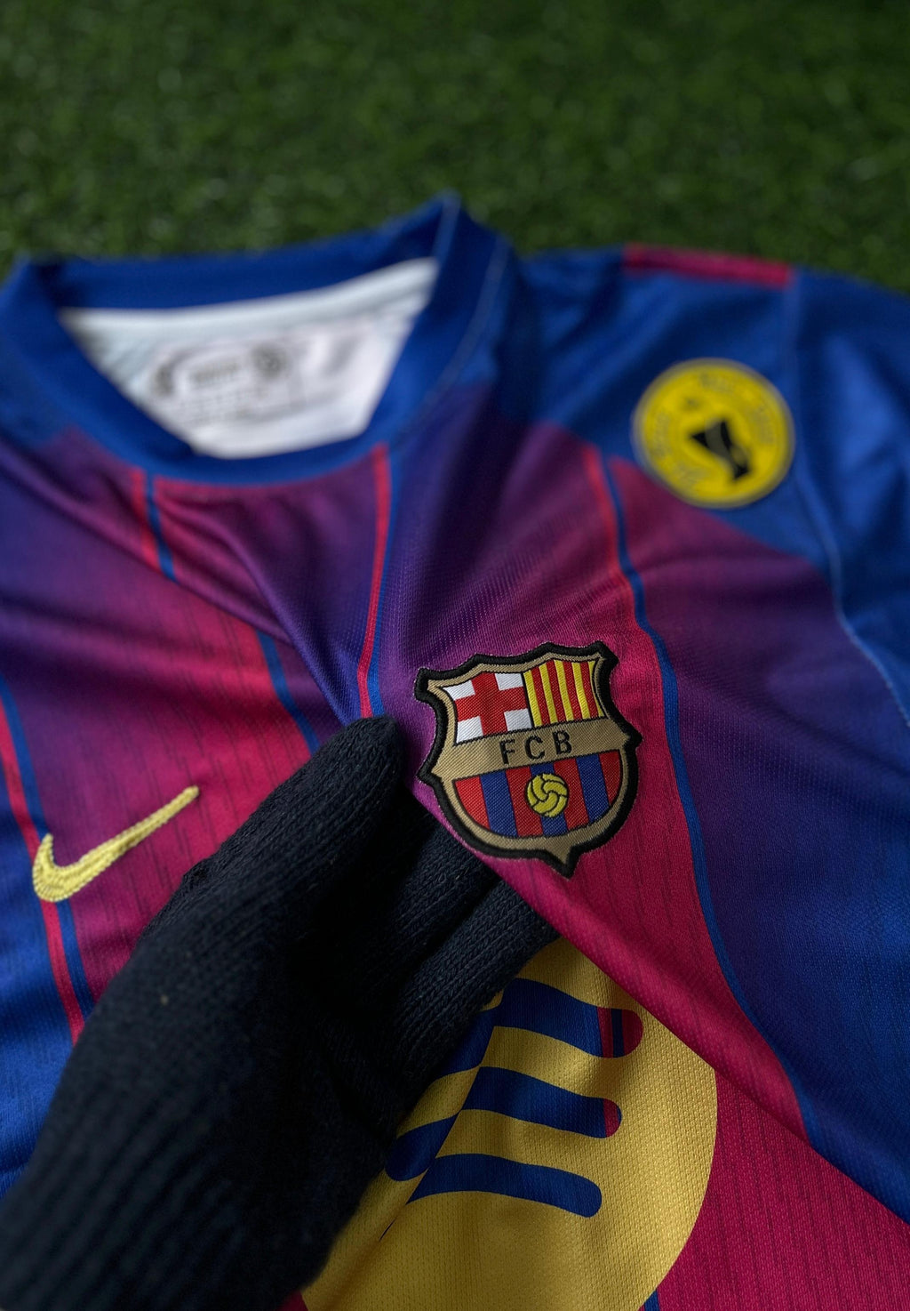BARCELONA 2025-26 SEASON HOME KIT. HALFSLEEVE EMBROIDERY