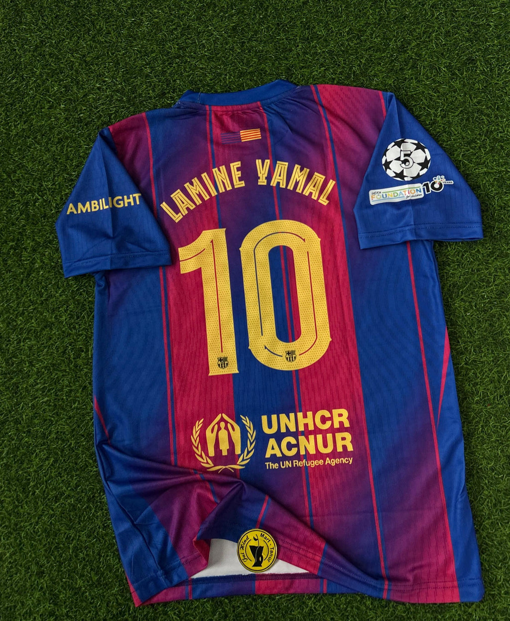 BARCELONA 2025-26 SEASON HOME KIT. HALFSLEEVE EMBROIDERY