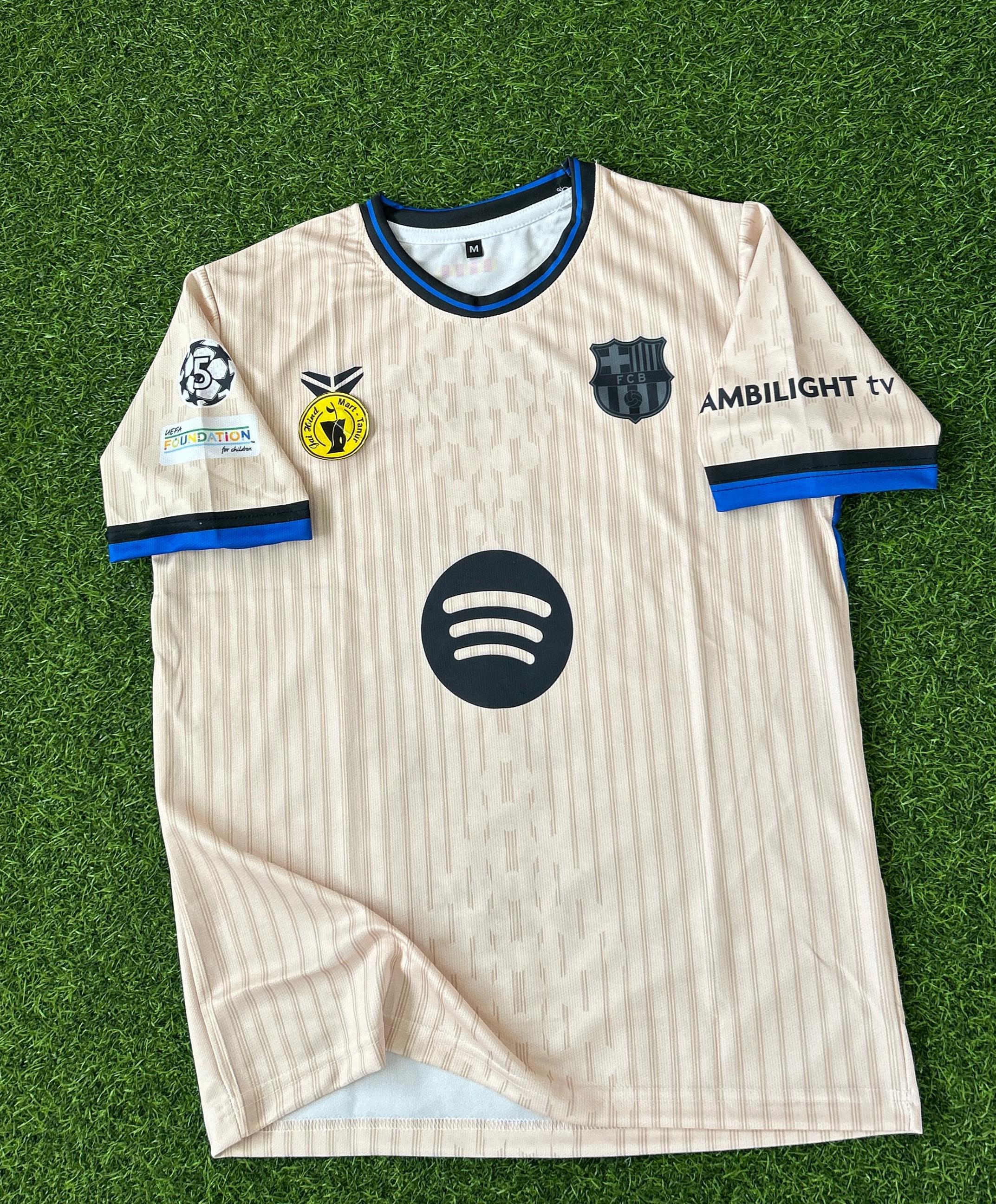 BARCELONA 2025-26 SEASON AWAY KIT. HALFSLEEVE SUBLIMATION