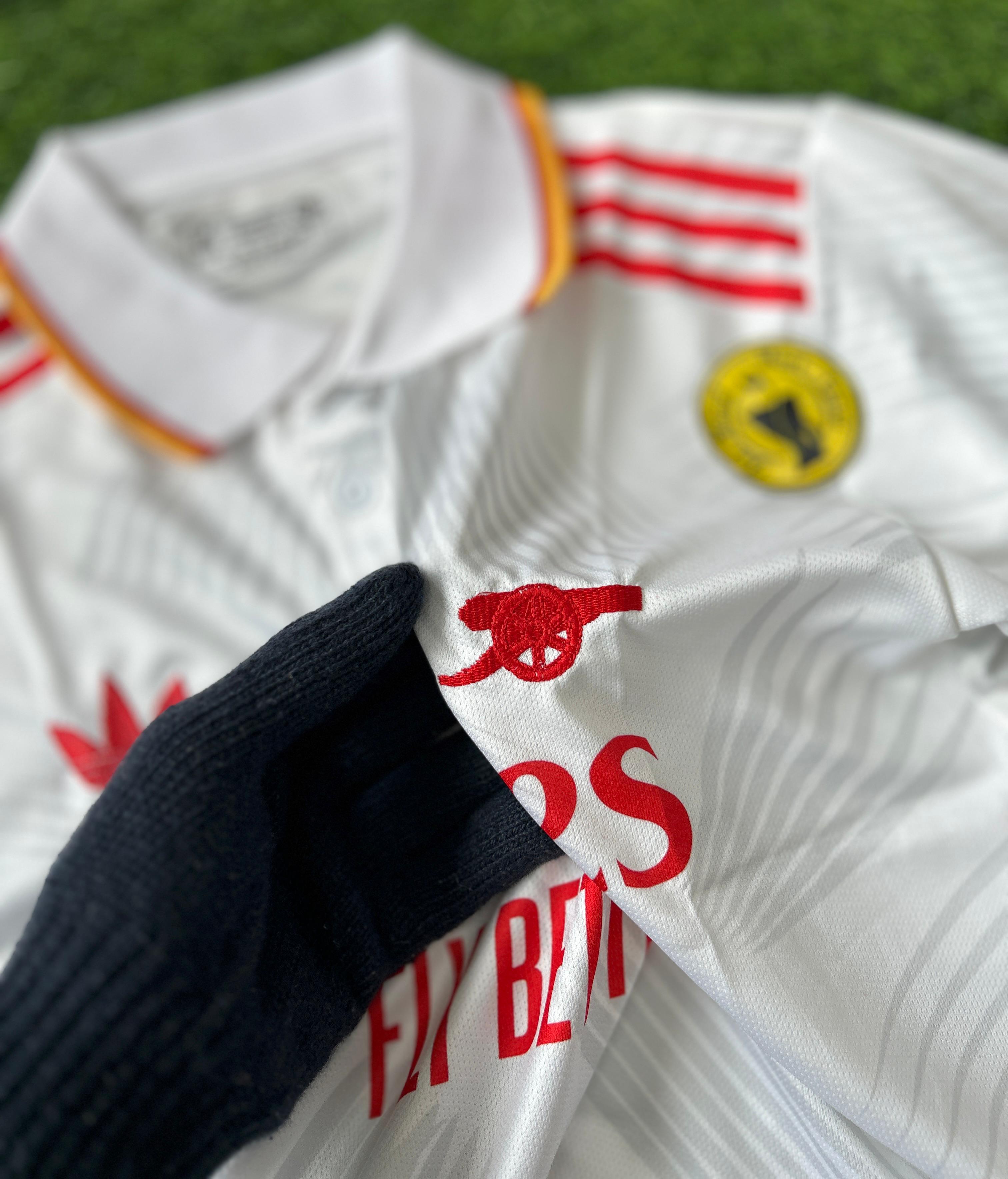 ARSENAL 2025-26 SEASON THIRD KIT . HALFSLEEVE POLO EMBROIDERY