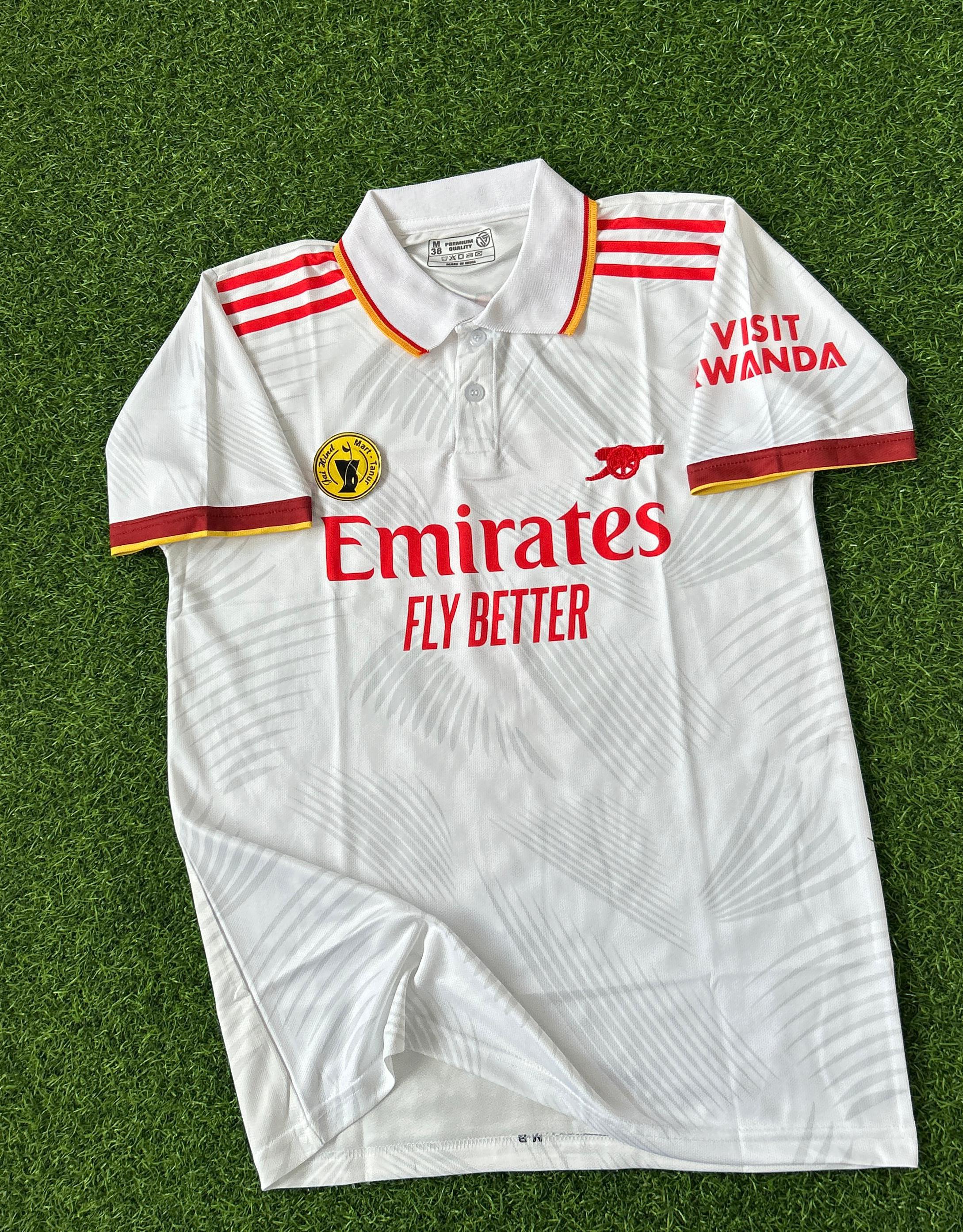 ARSENAL 2025-26 SEASON THIRD KIT . HALFSLEEVE POLO EMBROIDERY