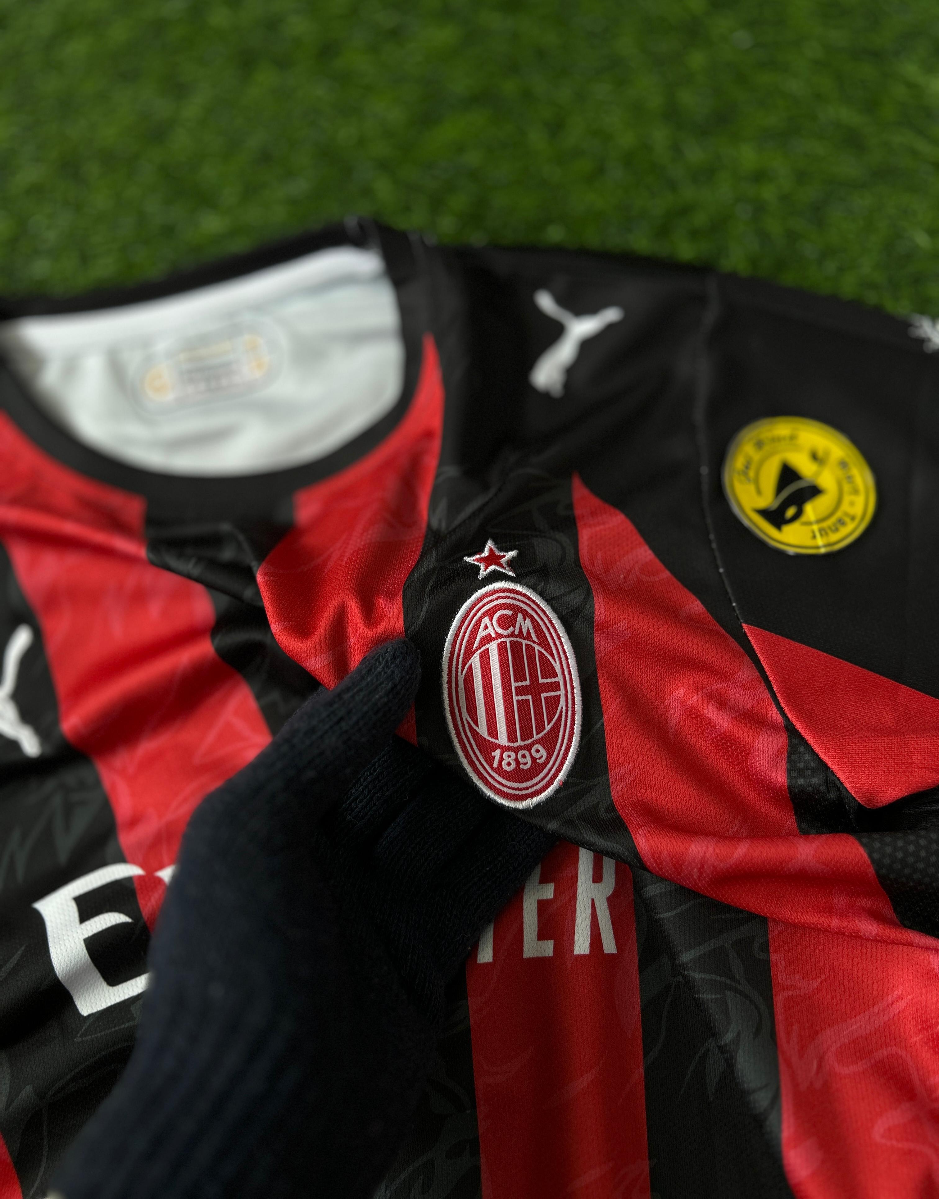AC MILAN 2025-26 SEASON HOME KIT .HALFSLEEVE EMBROIDERY