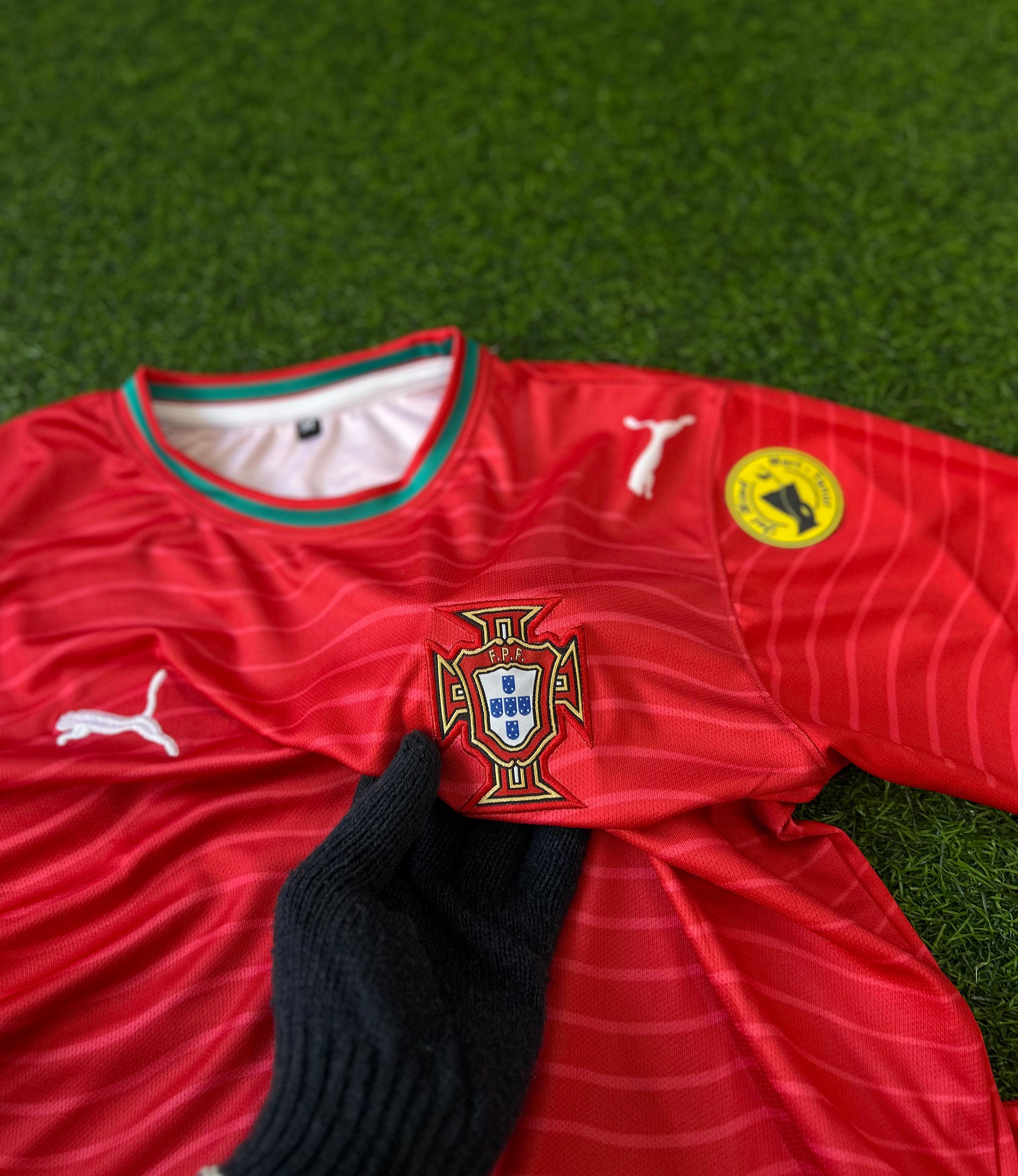 PORTUGAL 2026 WORLD CUP HOME KIT. HALFSLEEVE EMBROIDERY  SETT