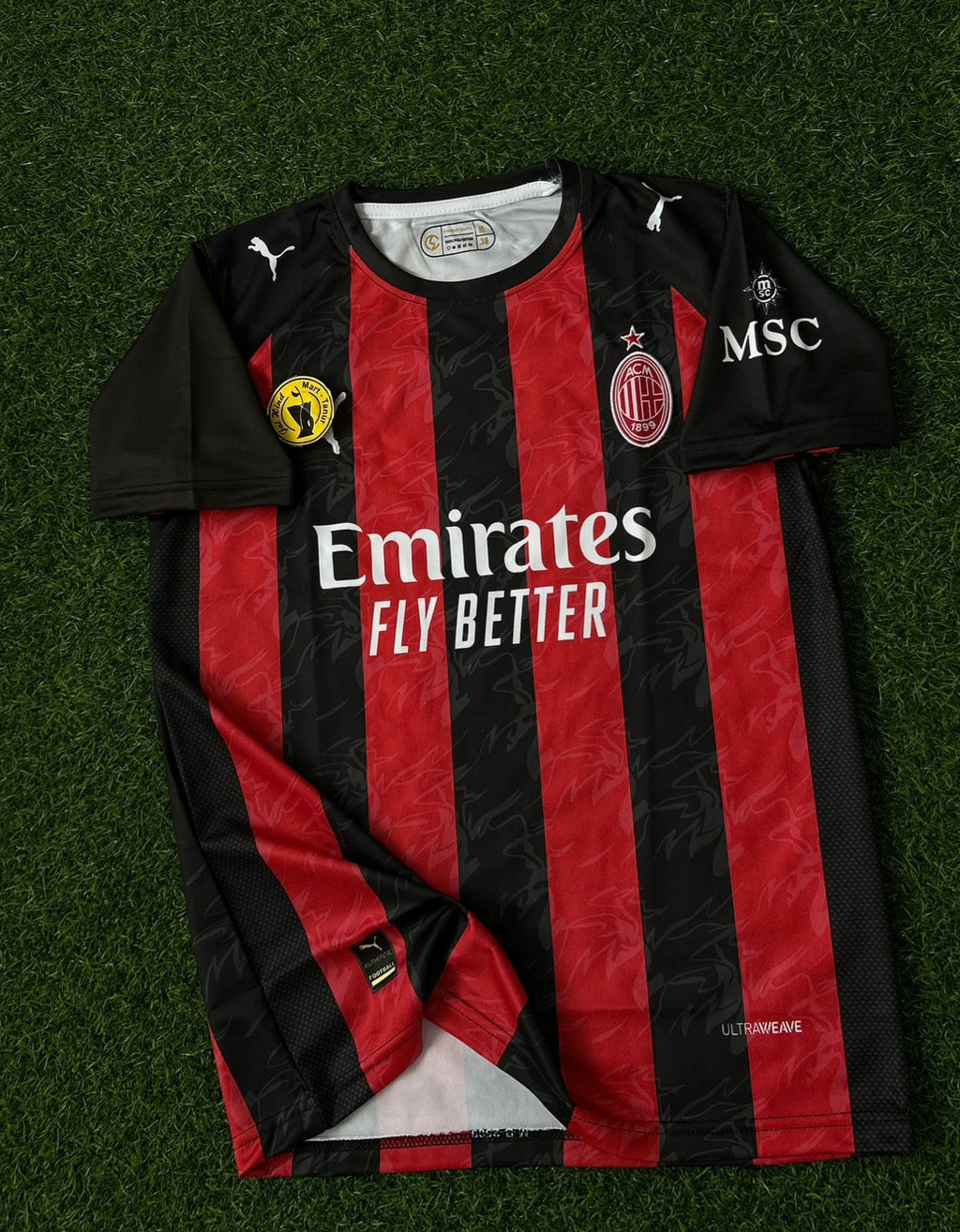 AC MILAN 2025-26 SEASON HOME KIT .HALFSLEEVE EMBROIDERY