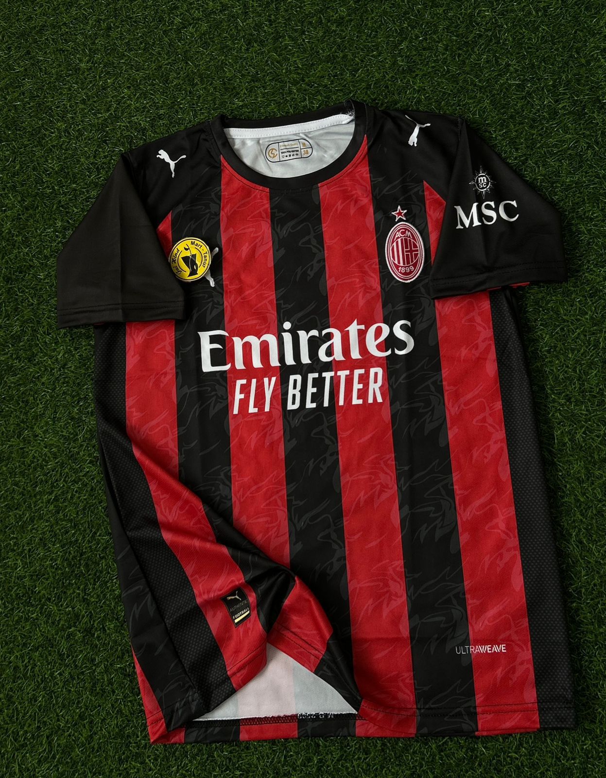 AC MILAN 2025-26 SEASON HOME KIT .HALFSLEEVE EMBROIDERY