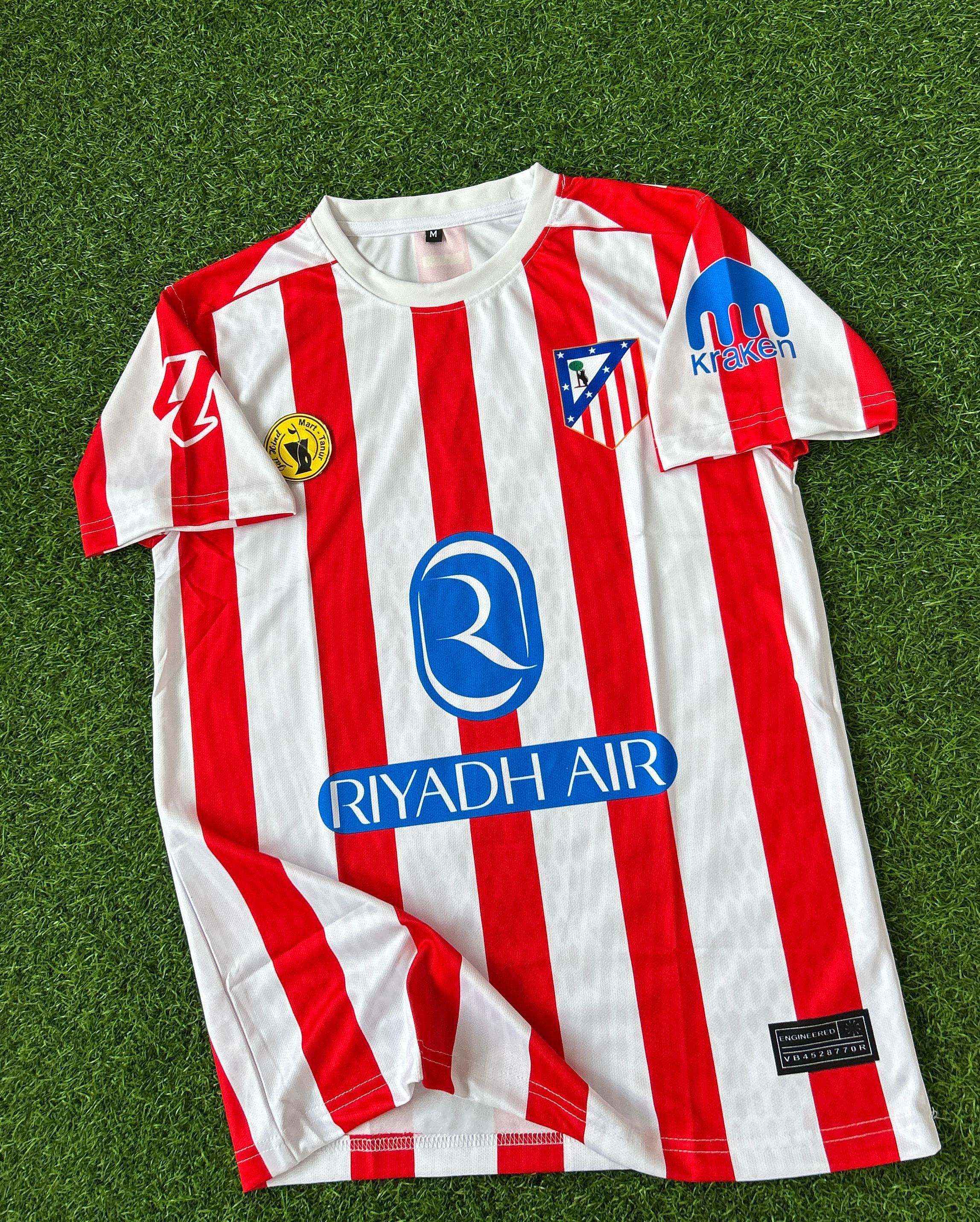 ATLETICO MADRID 2025-26 SEASON HOME KIT. HALFSLEEVE SUBLIMATION