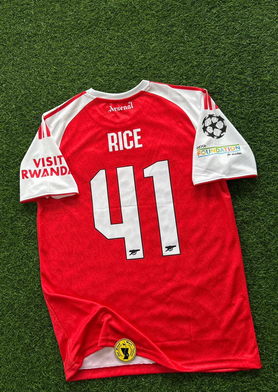 ARSENAL 2025-26 HOME KIT.HALFSLEEVE EMBROIDERY