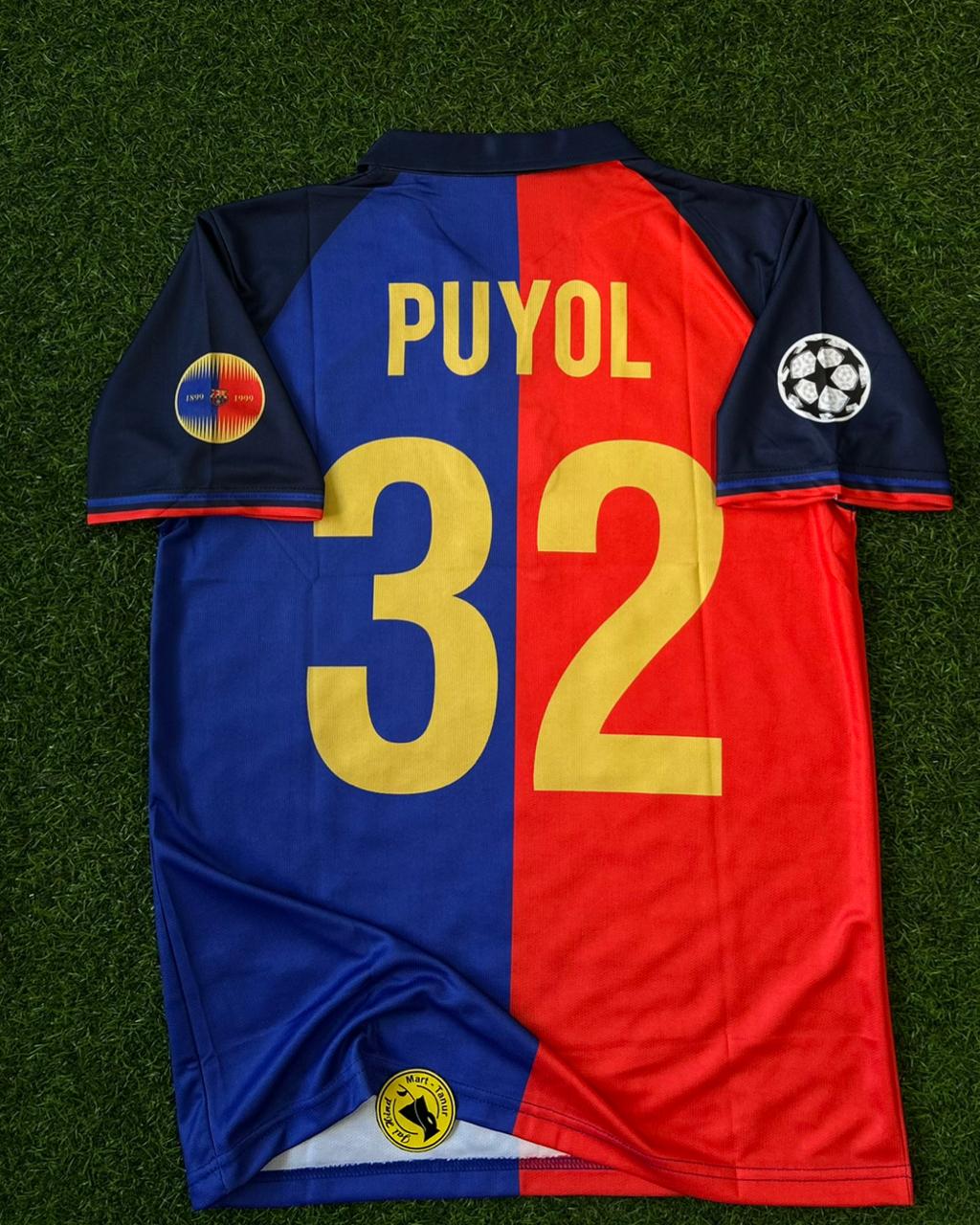 BARCELONA 1999-00  SEASON HOME KIT . HALFSLEEVE POLO EMBROIDERY