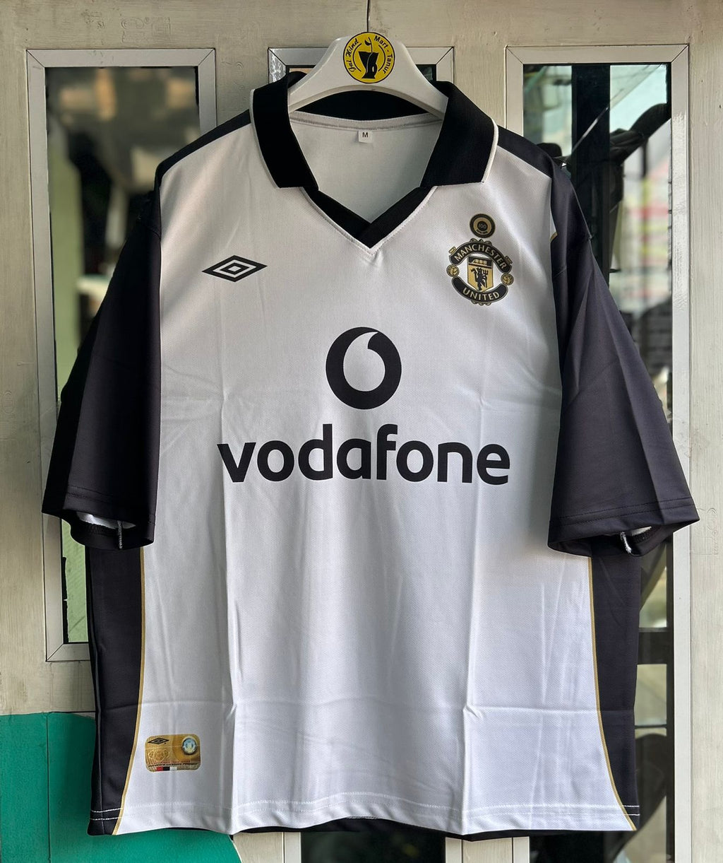 MAN UNITED 2001-02 SEASON  THIRD KIT. FIVESLEEVE POLO SUBLIMATION