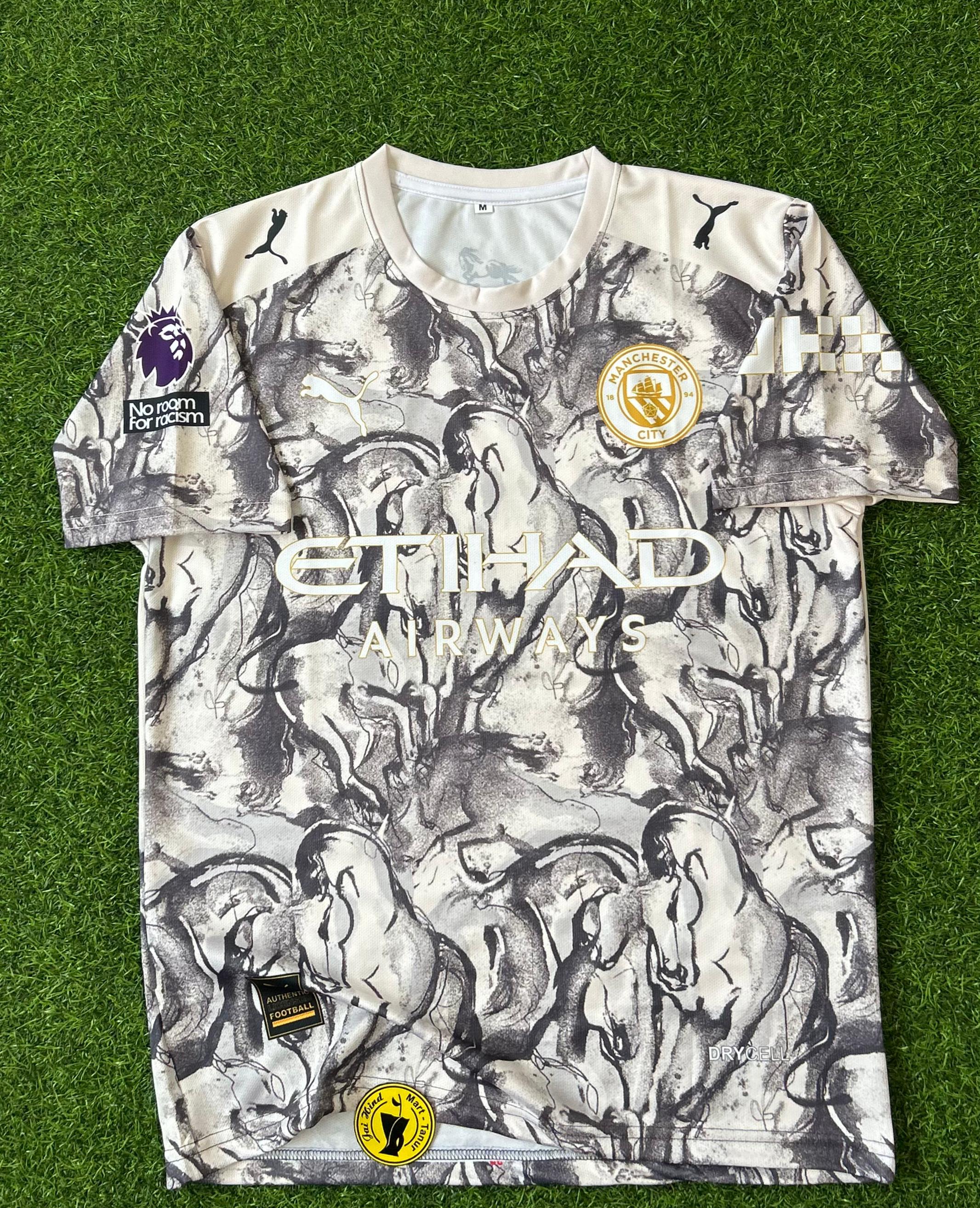 MAN CITY 2025-26 YEAR OF THE HORSE JERSEY. HALFSLEEVE SUBLIMATION