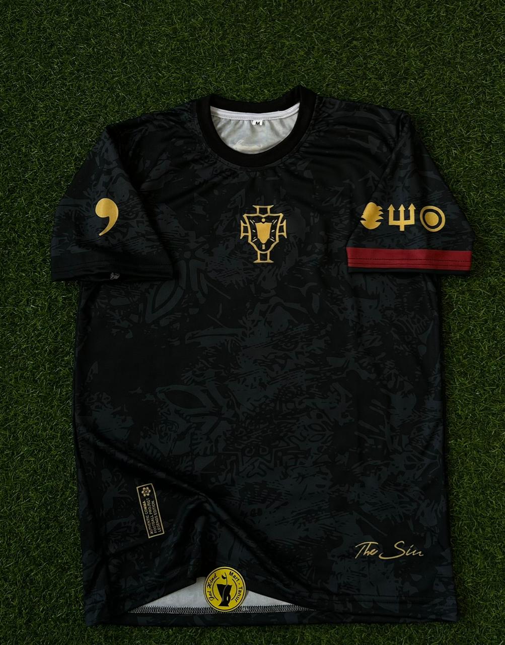 PORTUGAL'GOAT' SPECIAL EDITION,RONALDO TRIBUTE JERSEY. HALFSLEEVE SUBLIMATION