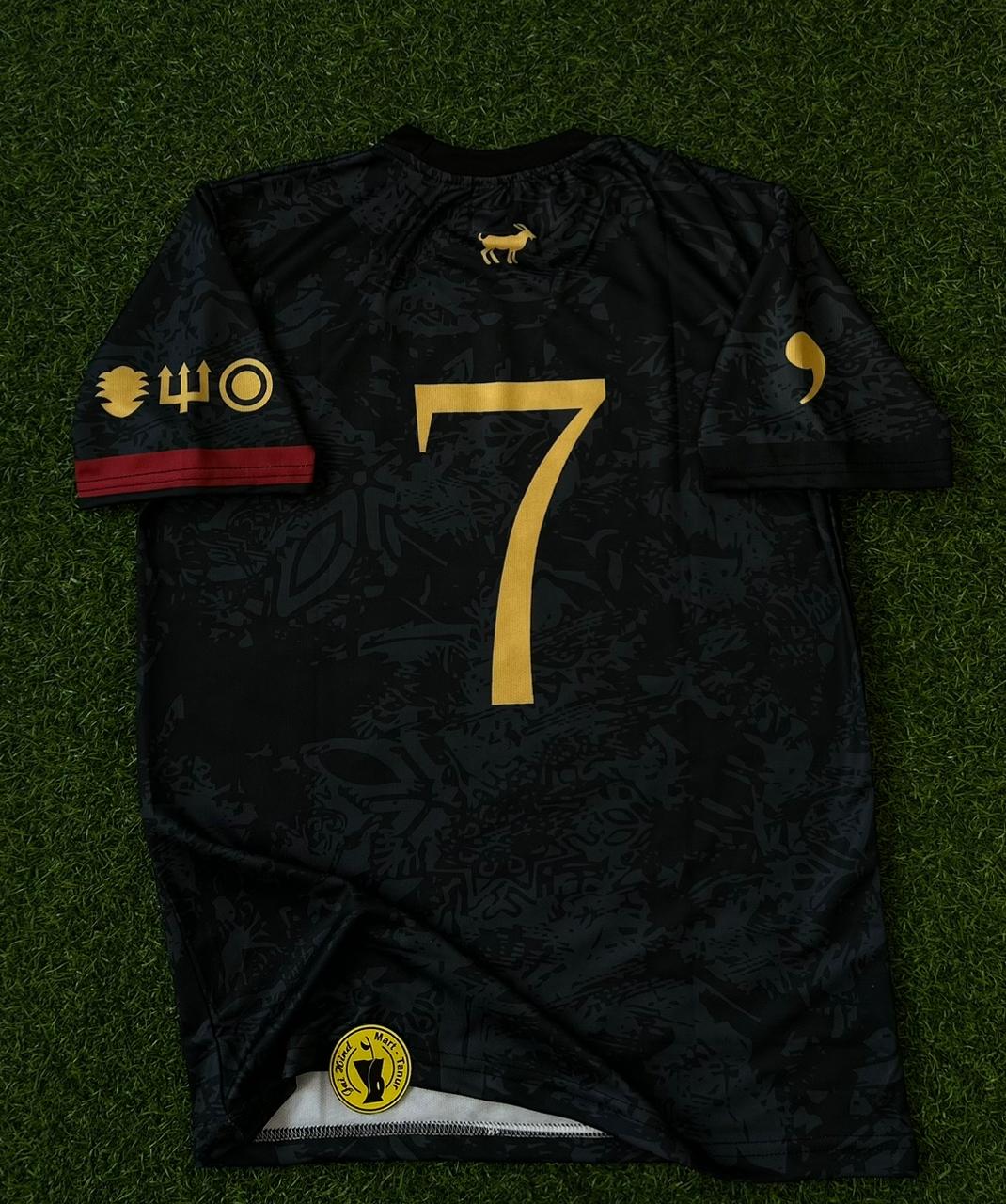 PORTUGAL'GOAT' SPECIAL EDITION,RONALDO TRIBUTE JERSEY. HALFSLEEVE SUBLIMATION