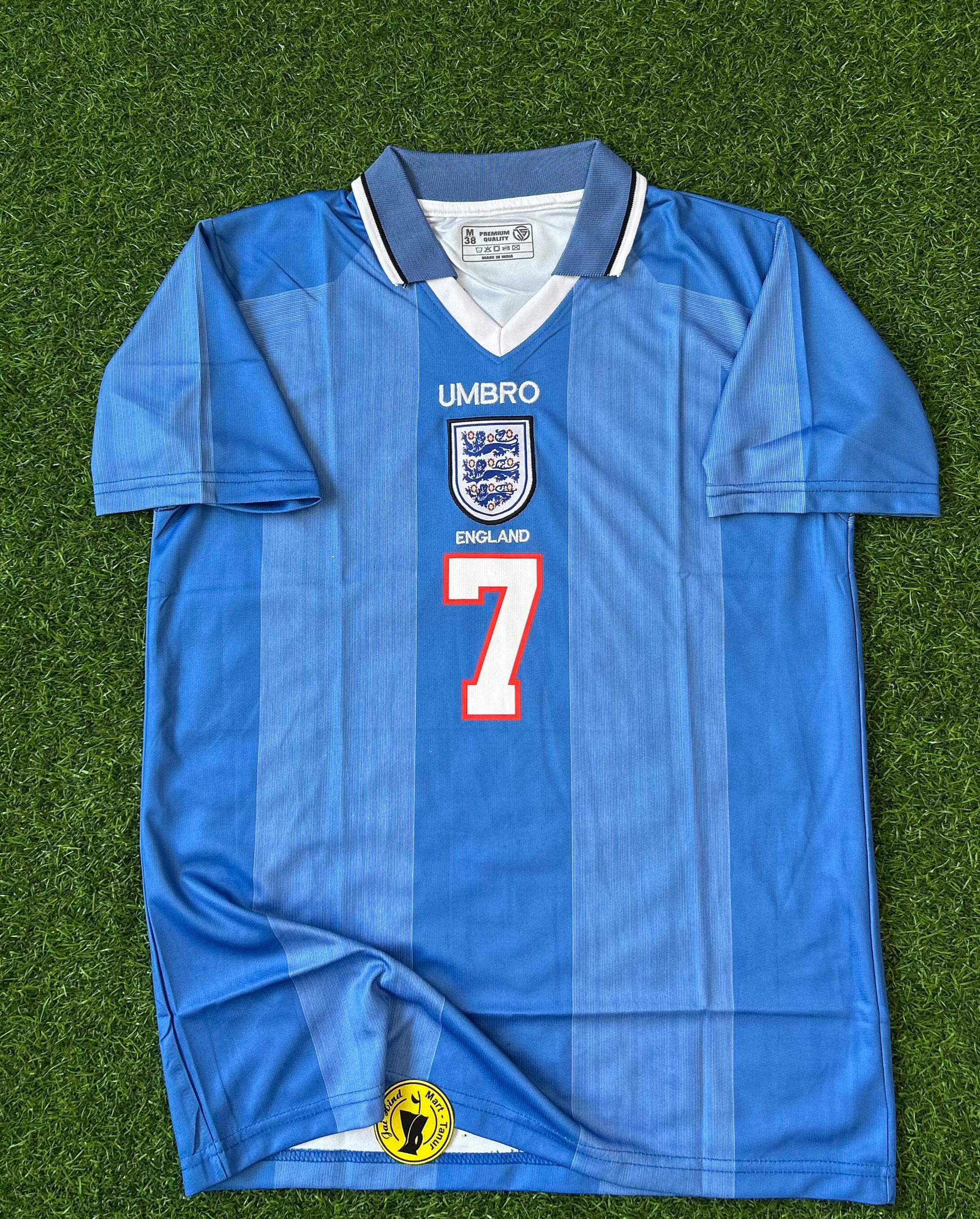 ENGLAND 1996-97 AWAY KIT.HALFSLEEVE EMBROIDERY POLO
