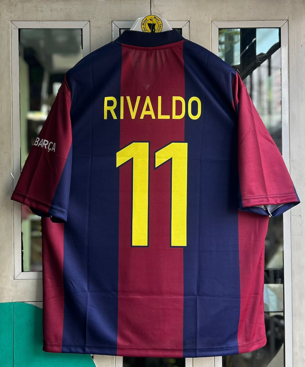 BARCELONA 1998-99 SEASON HOME. FIVESLEEVE SUBLIMATION