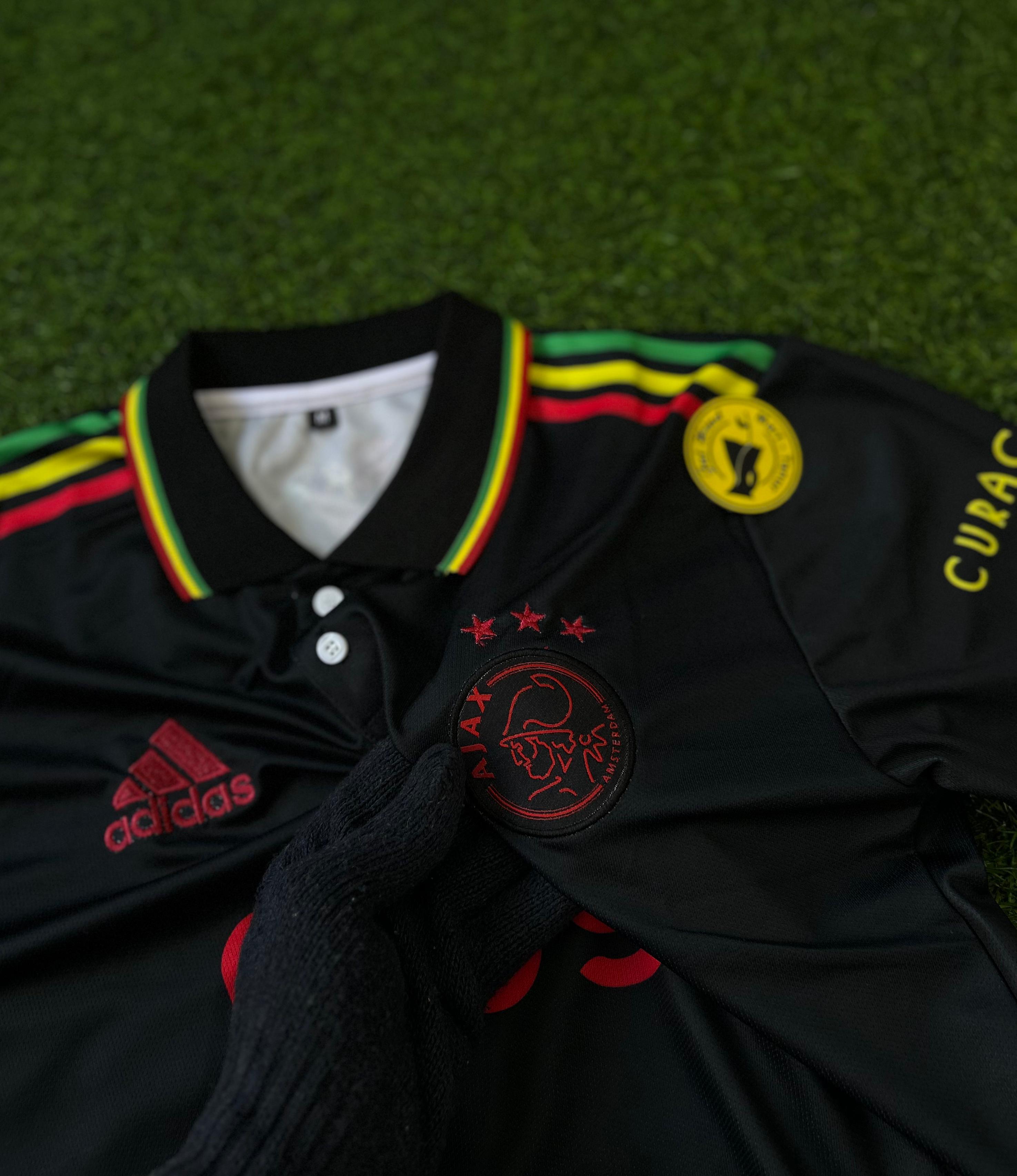 AJAX 2021-22 SEASON THIRD KIT. HALFSLEEVE POLO EMBROIDERY