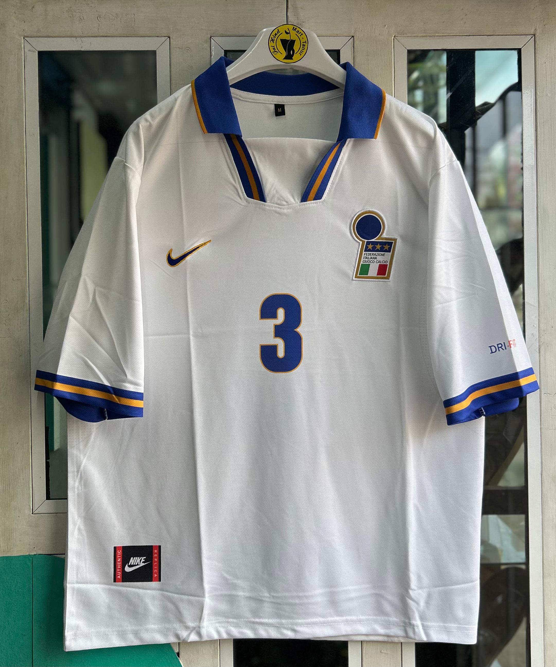 ITALY 1996-97 AWAY KIT . FIVESLEEVE POLO EMBROIDERY