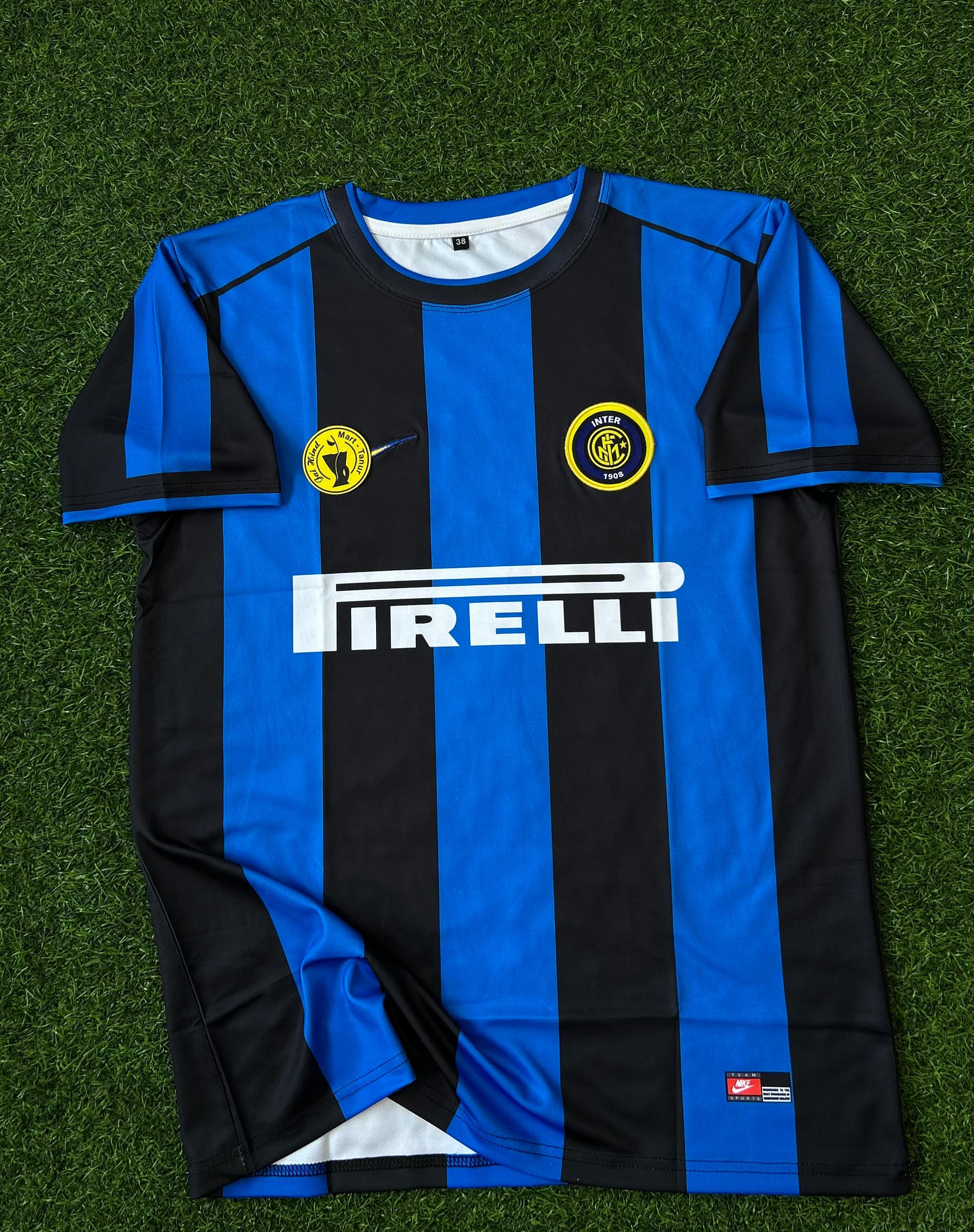 INTERMILAN 1999-00  HOME KIT. R9 HALFSLEEVE EMBROIDERY