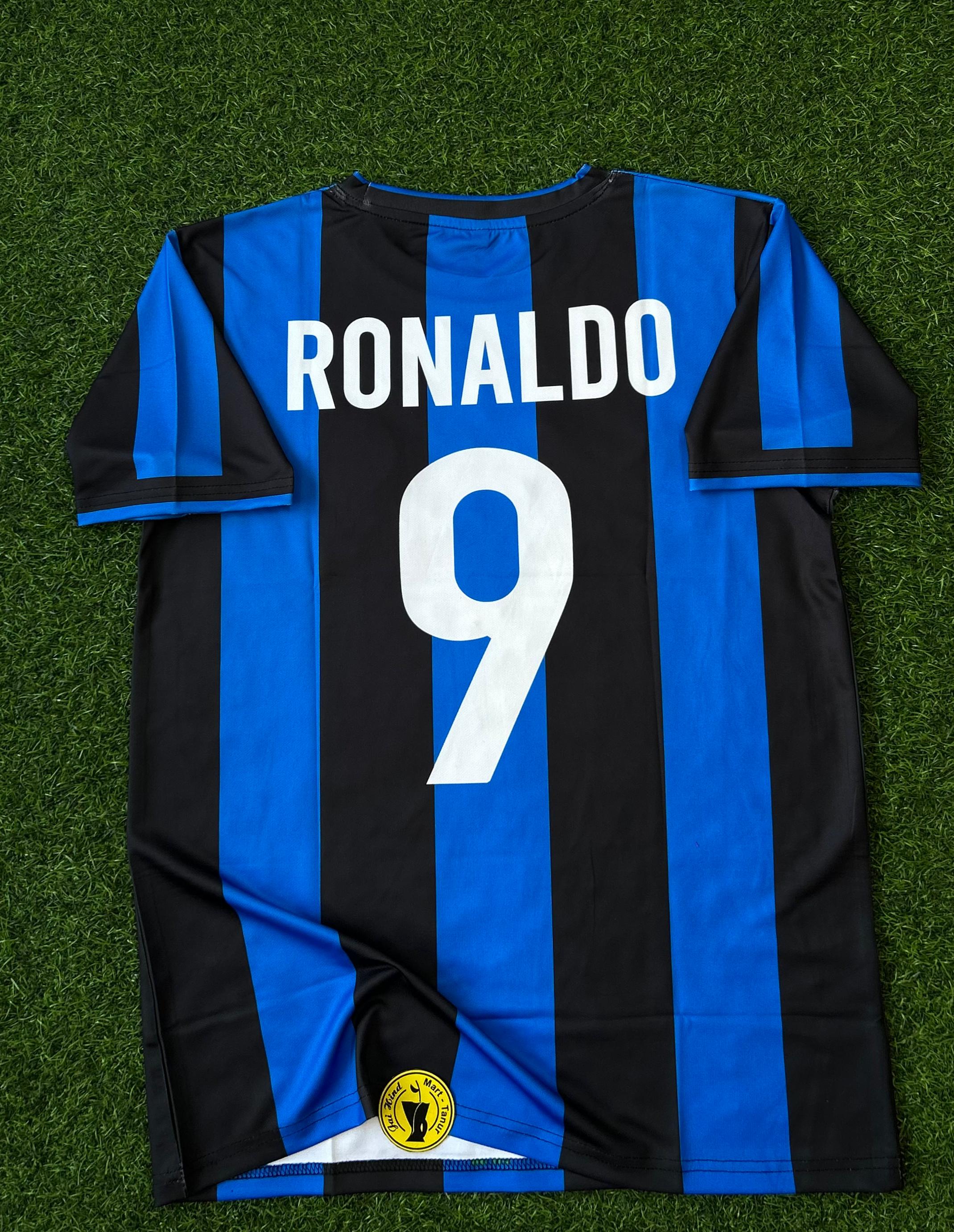 INTERMILAN 1999-00  HOME KIT. R9 HALFSLEEVE EMBROIDERY