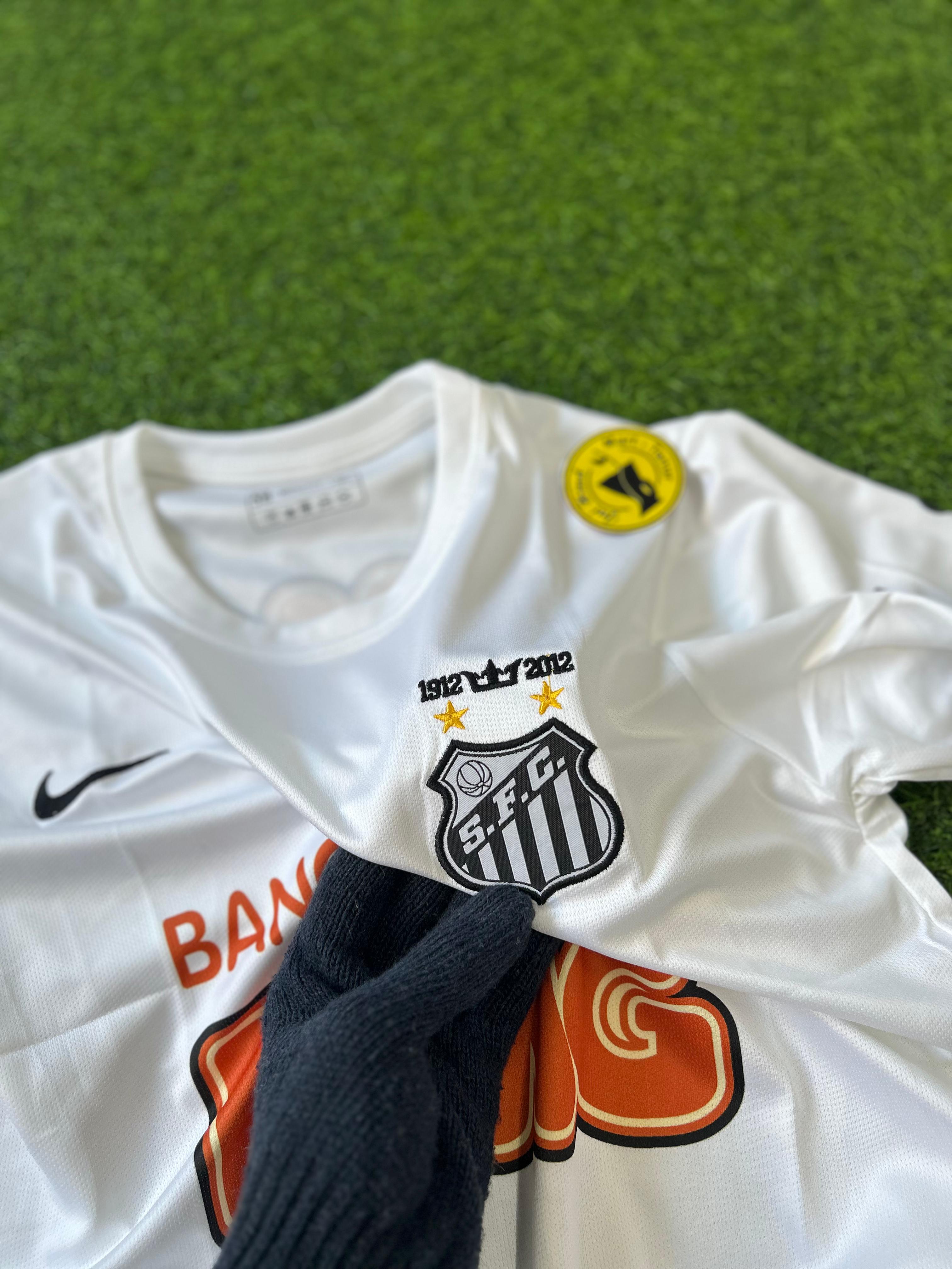 SANTOS FC 2011-12 SEASON HOME KIT. FULLSLEEVE EMBROIDERY